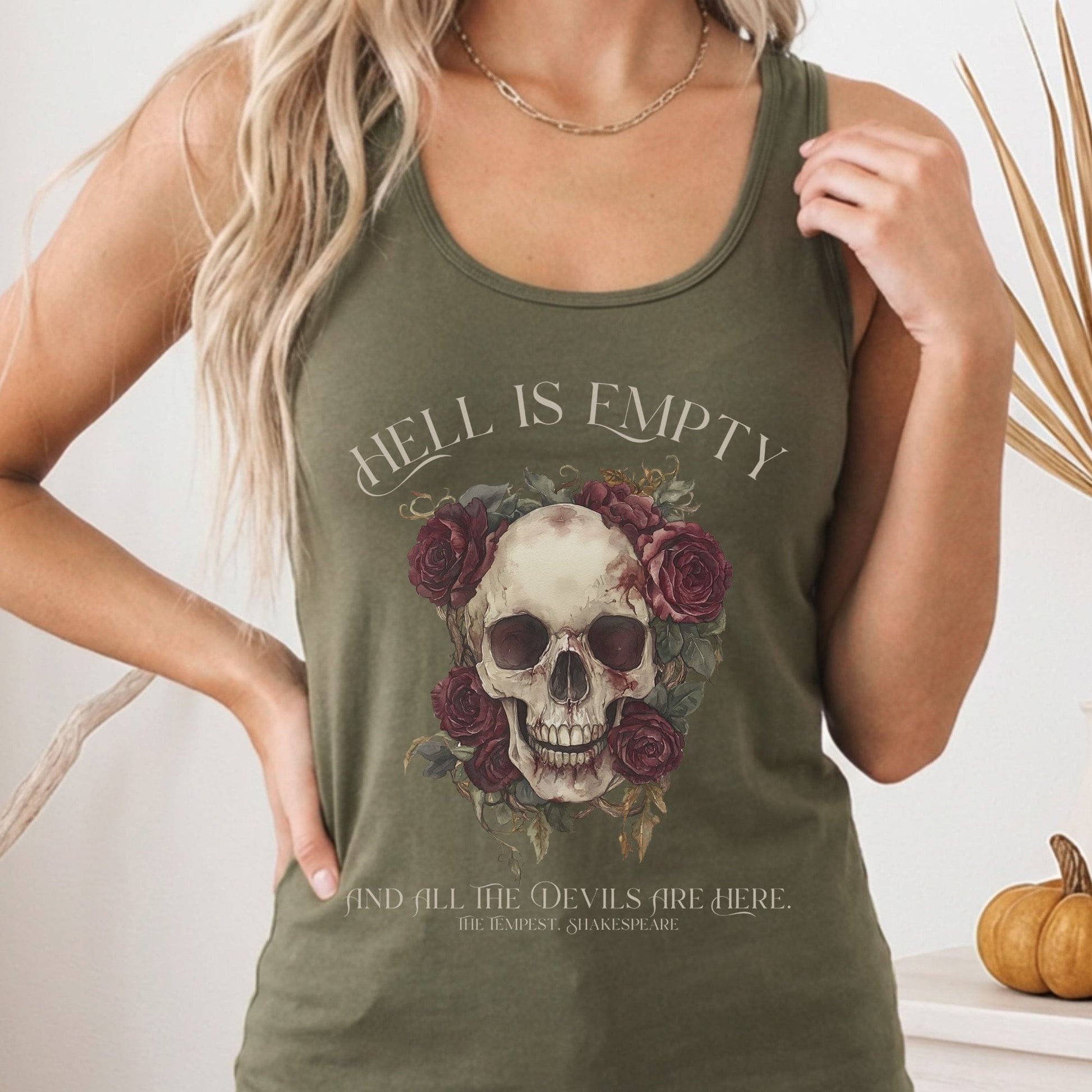 Tank Tops Solid Military Green / XS Design 187 Tank Top The Mystic Eden