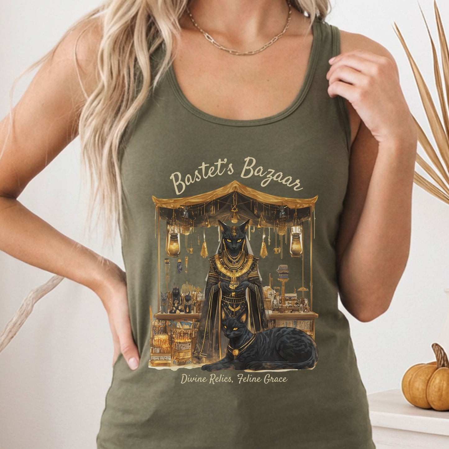 Tank Tops Solid Military Green / XS Design 189 Tank Top The Mystic Eden