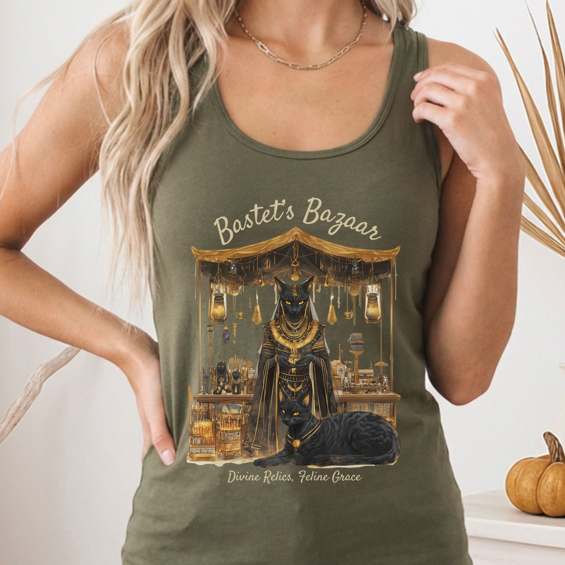 Tank Tops Solid Military Green / XS Design 189 Tank Top The Mystic Eden