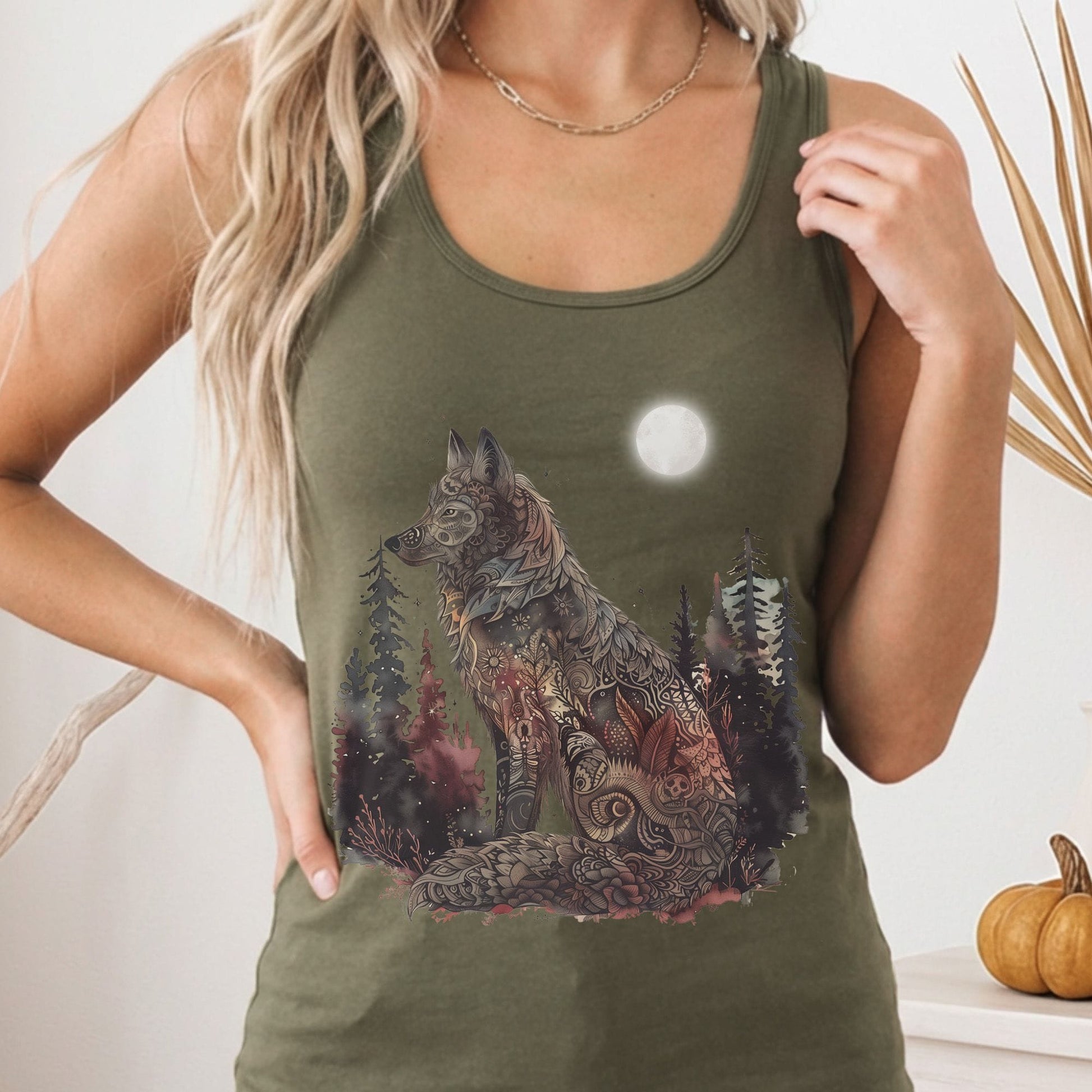 Tank Tops Solid Military Green / XS Design 210 Tank Top The Mystic Eden