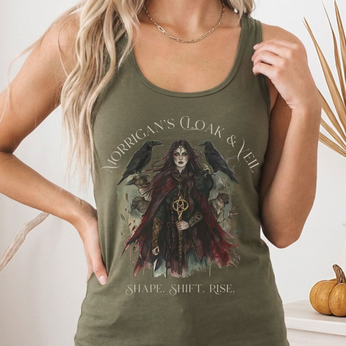 Tank Tops Solid Military Green / XS Design 212 Tank Top The Mystic Eden