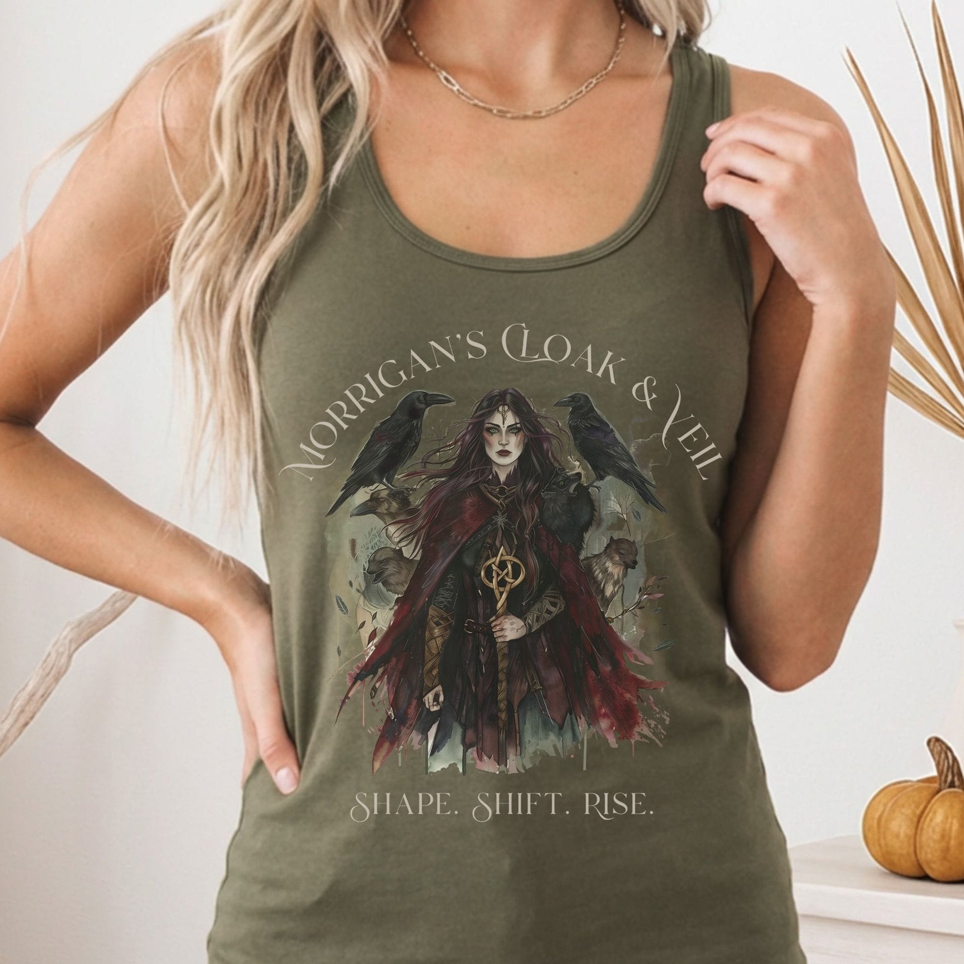 Tank Tops Solid Military Green / XS Design 212 Tank Top The Mystic Eden