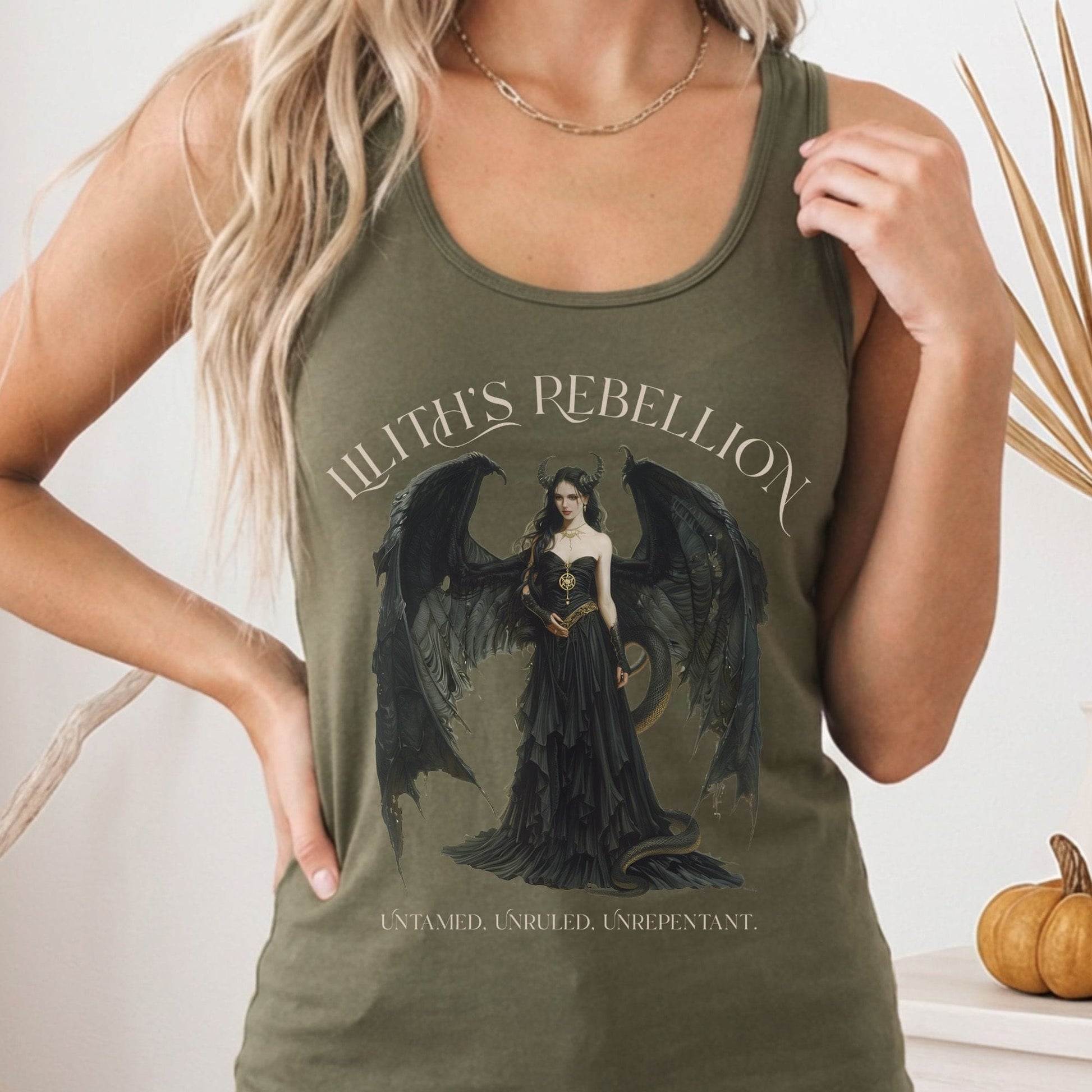 Tank Tops Solid Military Green / XS Design 213 Tank Top The Mystic Eden