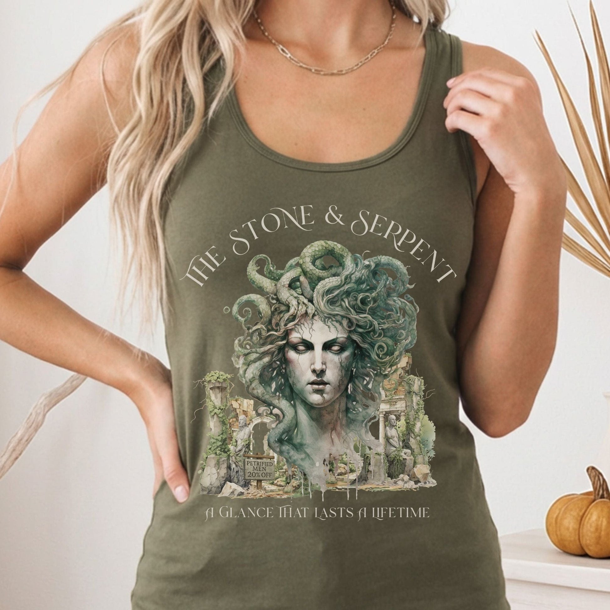 Tank Tops Solid Military Green / XS Design 215 Tank Top The Mystic Eden