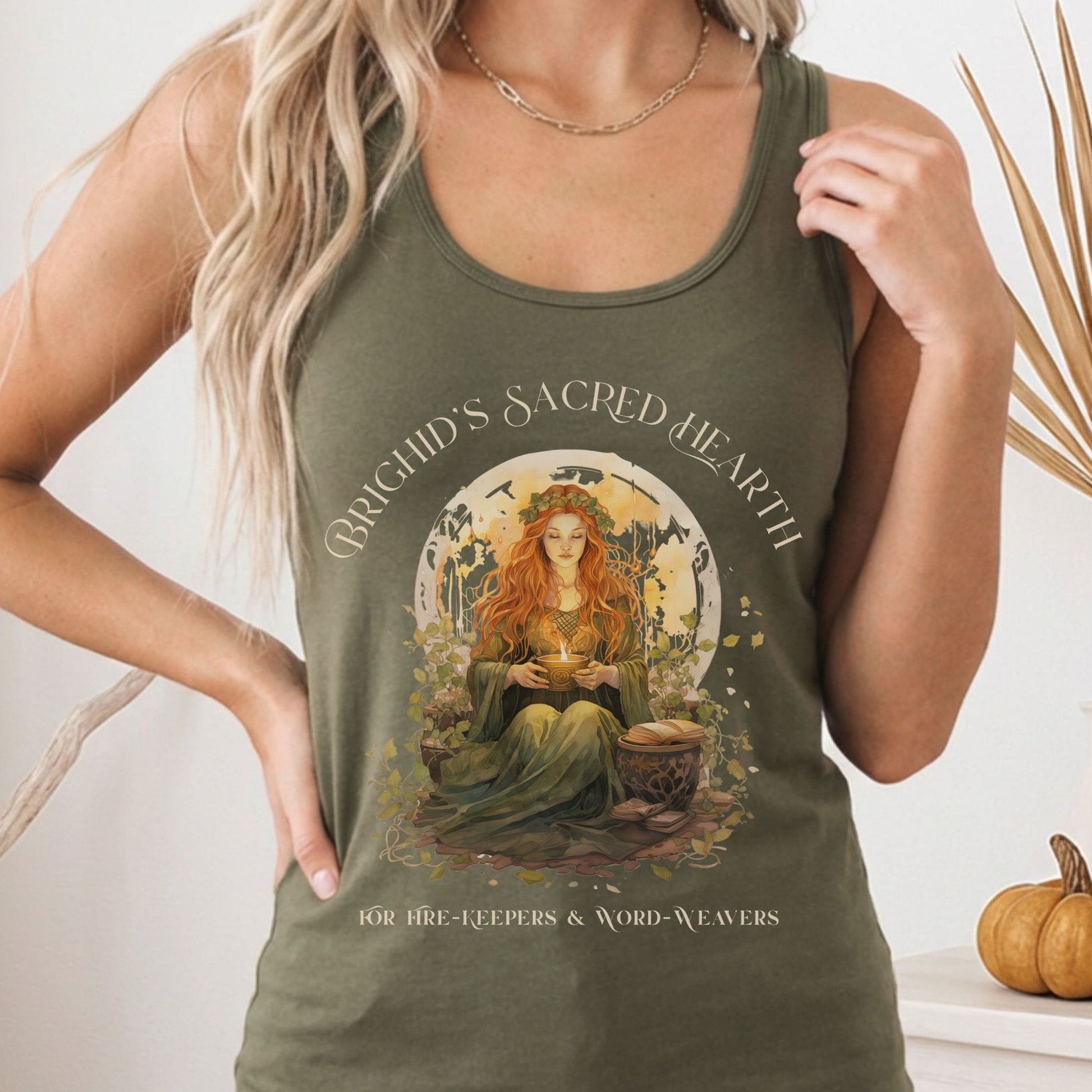 Tank Tops Solid Military Green / XS Design 216 Tank Top The Mystic Eden