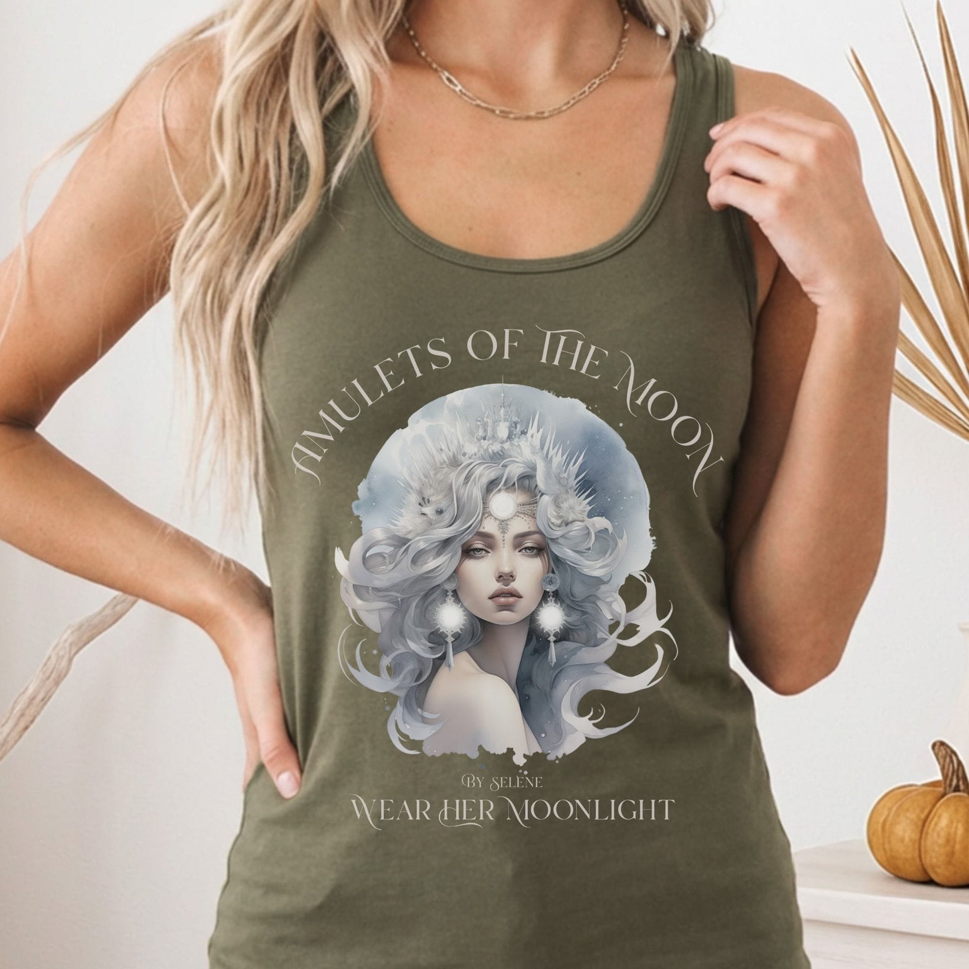 Tank Tops Solid Military Green / XS Design 217 Tank Top The Mystic Eden