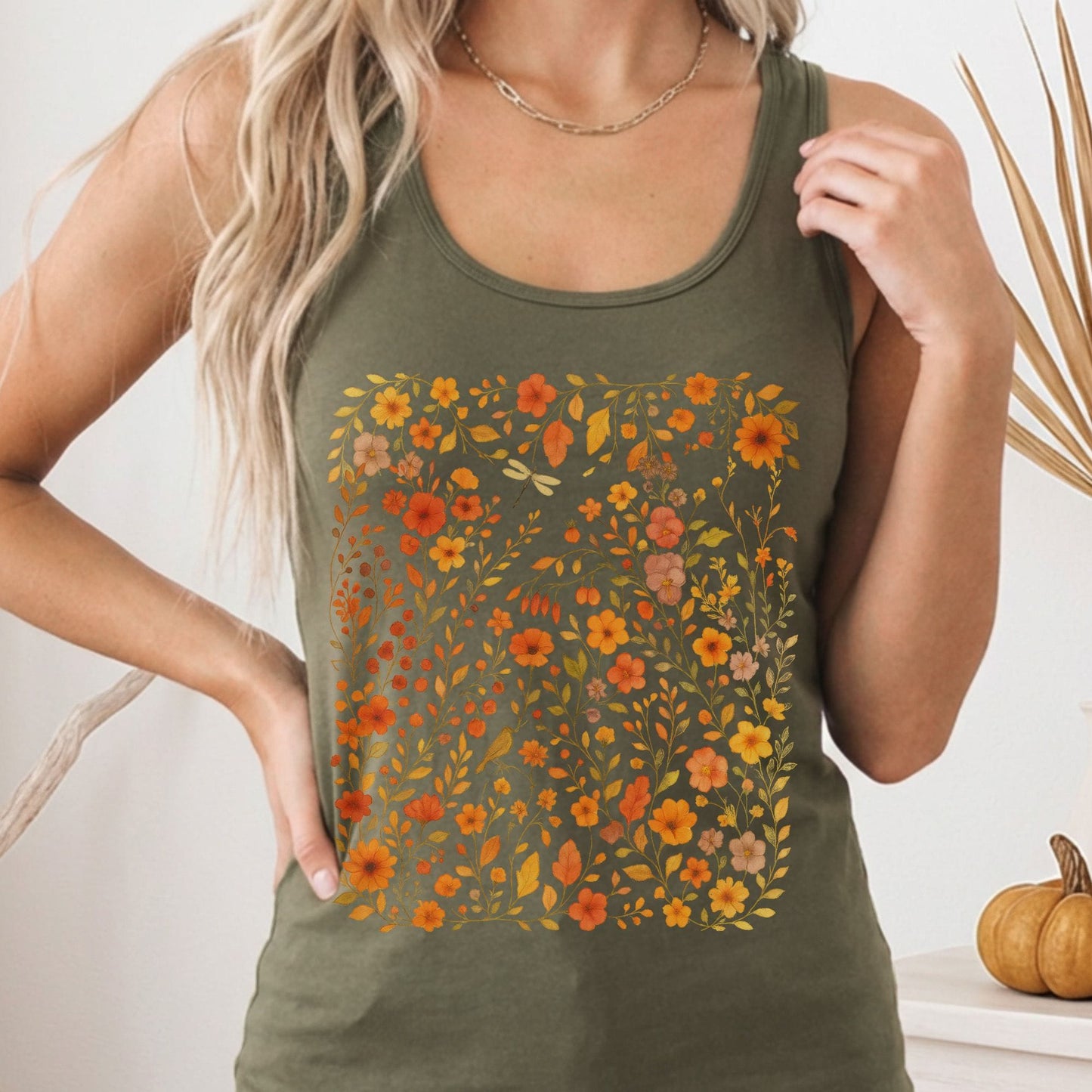 Tank Tops Solid Military Green / XS Design 225 Tank Top The Mystic Eden