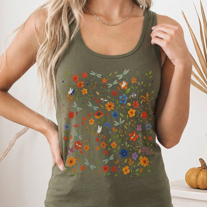 Tank Tops Solid Military Green / XS Design 226 Tank Top The Mystic Eden