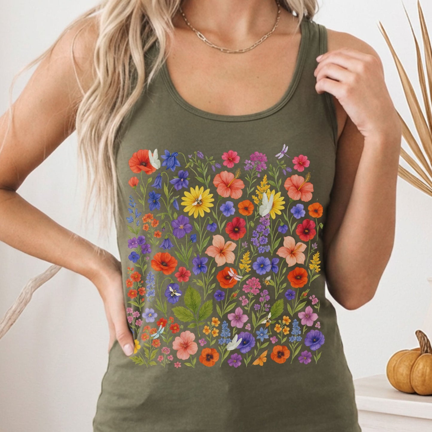 Tank Tops Solid Military Green / XS Design 229 Tank Top The Mystic Eden