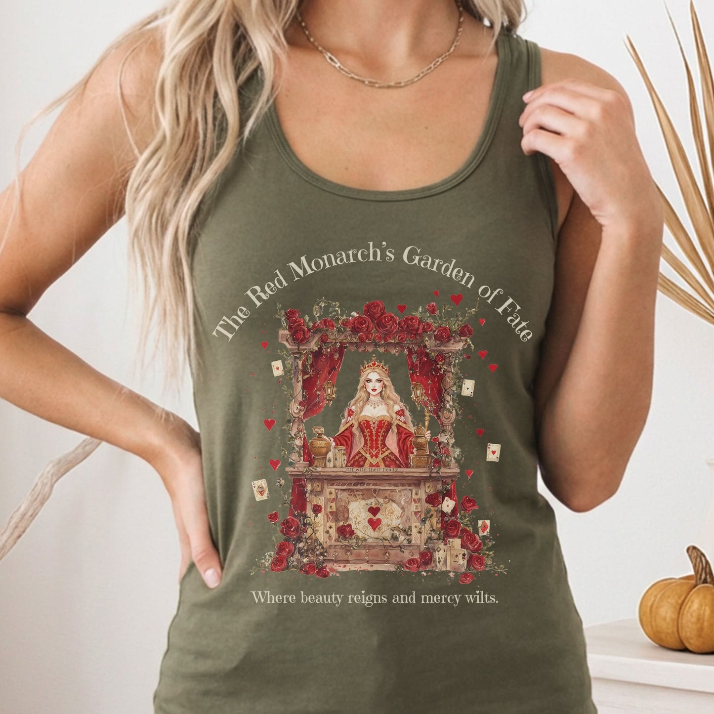 Tank Tops Solid Military Green / XS Design 258 Tank Top The Mystic Eden