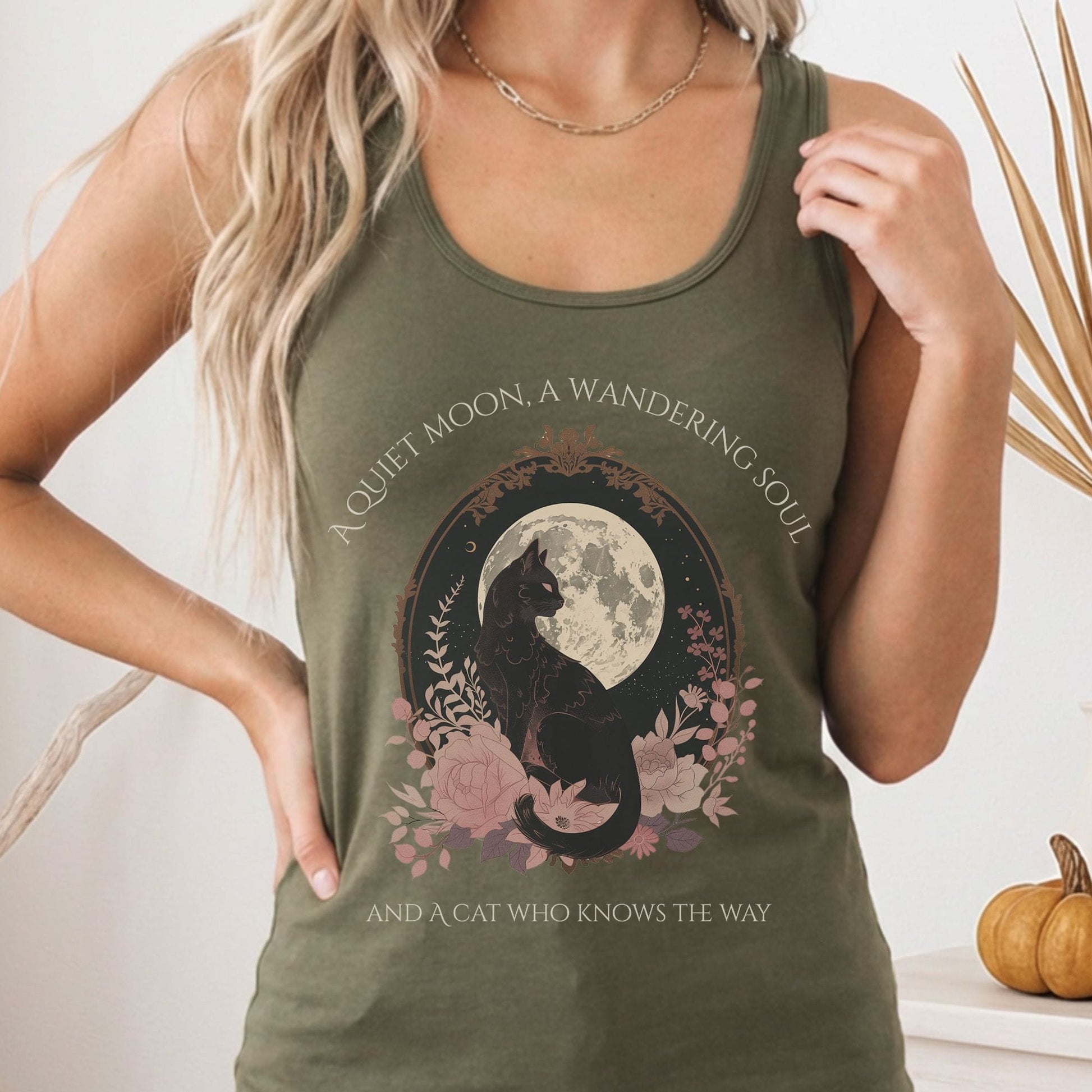 Tank Tops Solid Military Green / XS Design 268 Tank Top The Mystic Eden