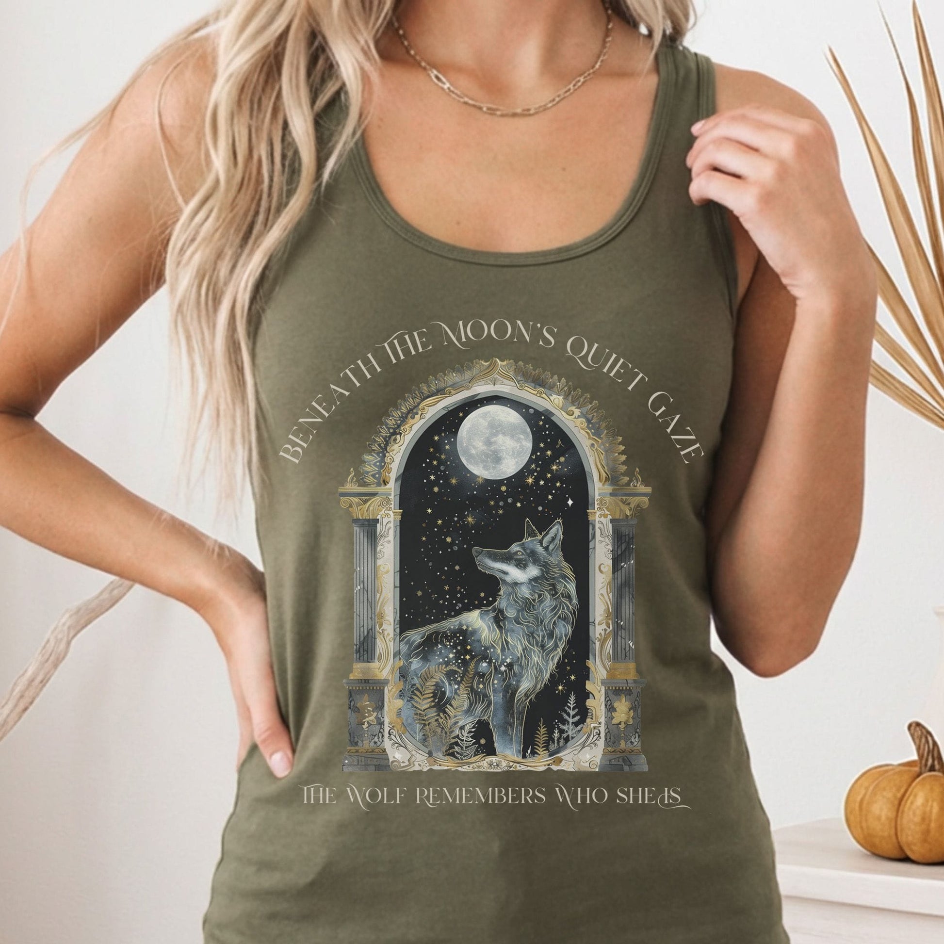 Tank Tops Solid Military Green / XS Design 278 Tank Top The Mystic Eden