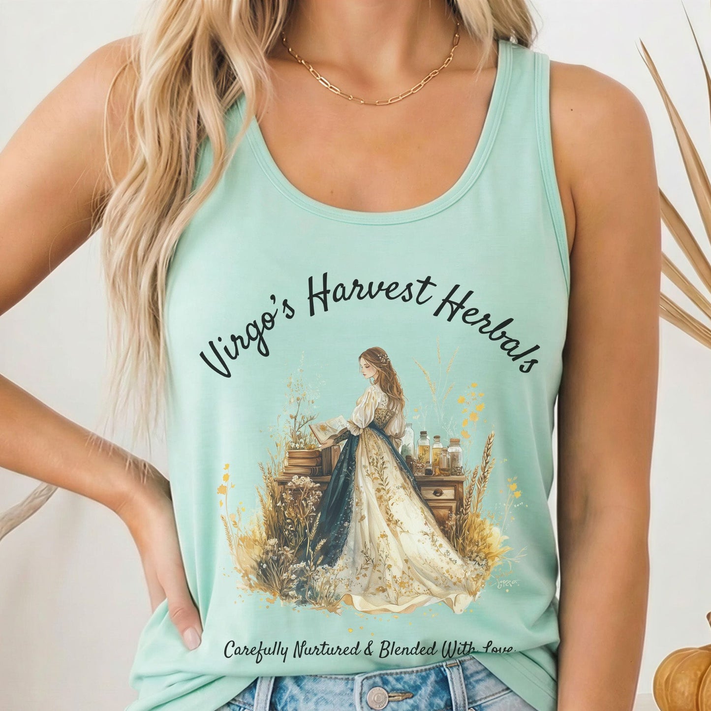 Tank Tops Solid Mint / XS Design 159 Tank Top The Mystic Eden