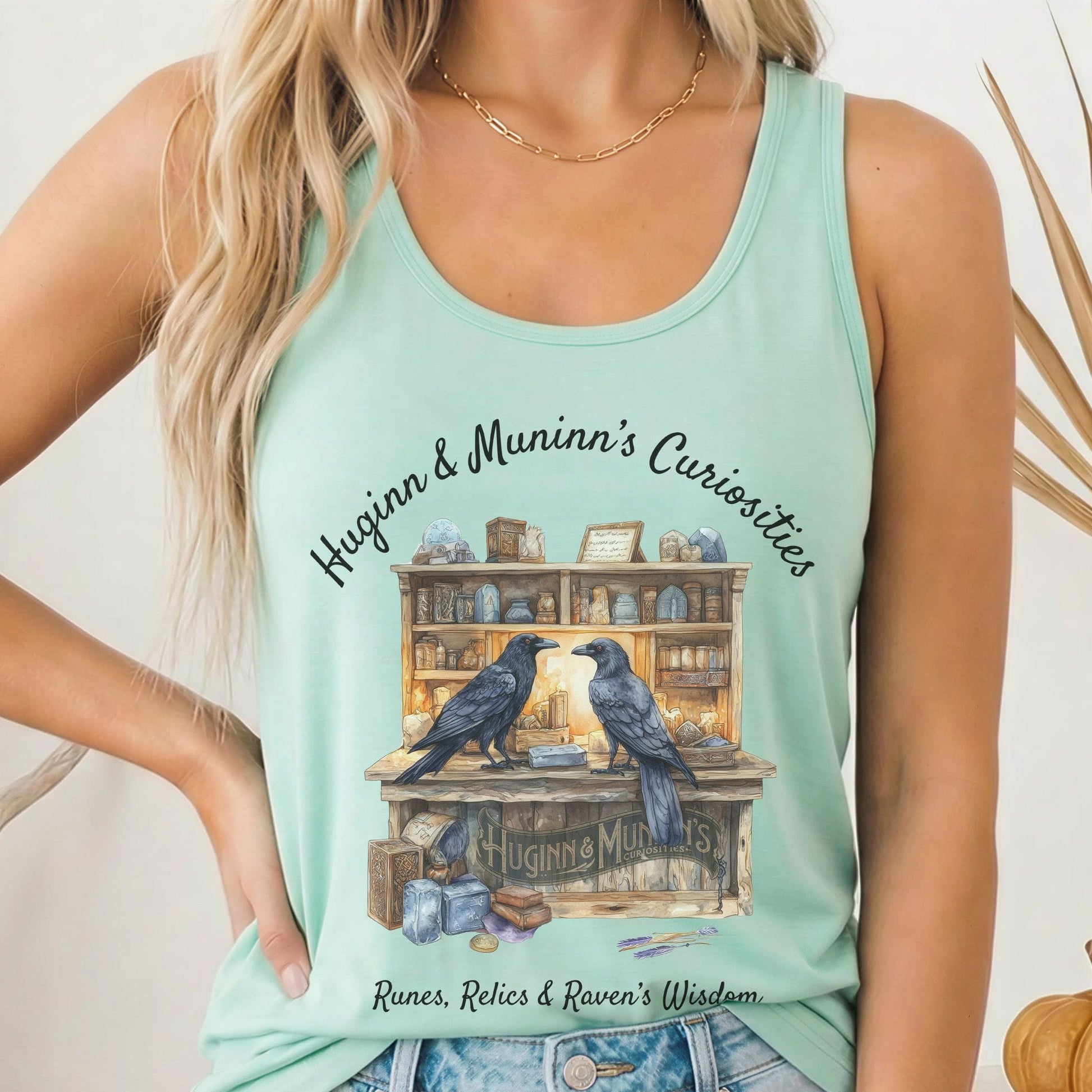 Tank Tops Solid Mint / XS Design 163 Tank Top The Mystic Eden
