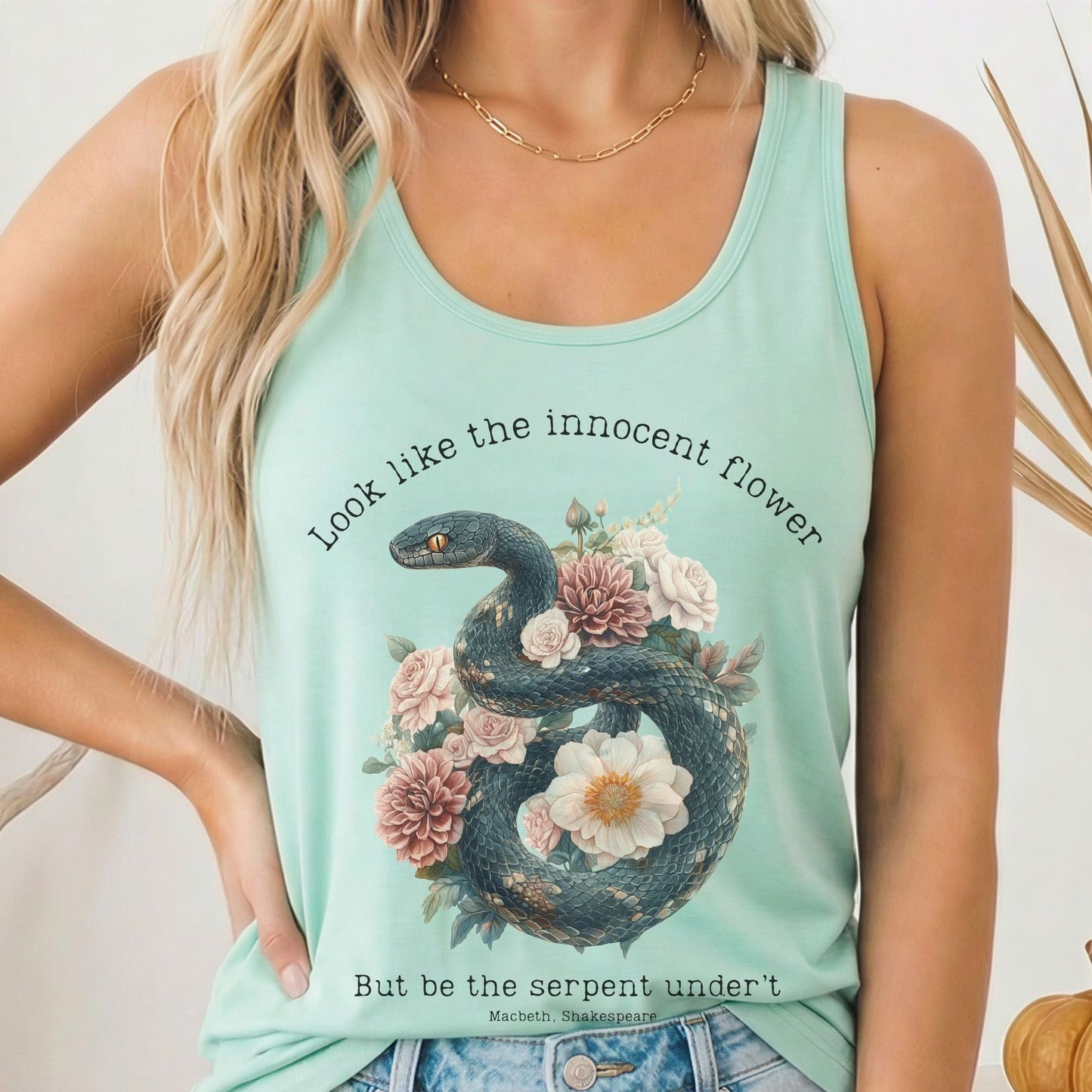 Tank Tops Solid Mint / XS Design 186 Tank Top The Mystic Eden