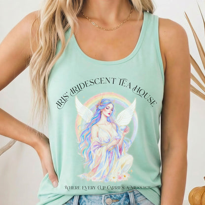 Tank Tops Solid Mint / XS Iris' Iridescent Tea House Angel Women's Lightweight Tank Top The Mystic Eden