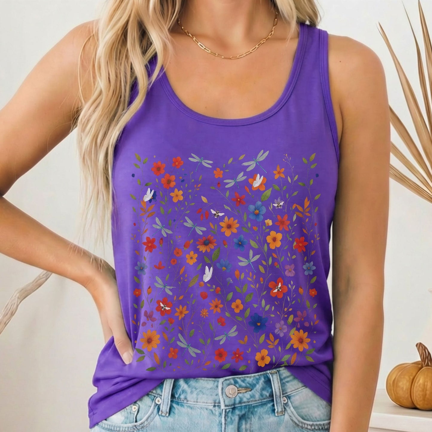 Tank Tops Solid Purple Rush / XS Design 226 Tank Top The Mystic Eden