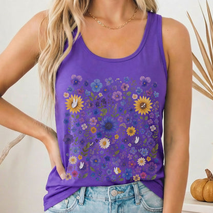 Tank Tops Solid Purple Rush / XS Design 227 Tank Top The Mystic Eden