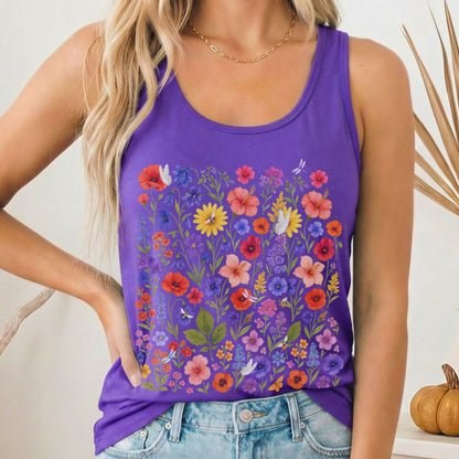 Tank Tops Solid Purple Rush / XS Design 229 Tank Top The Mystic Eden