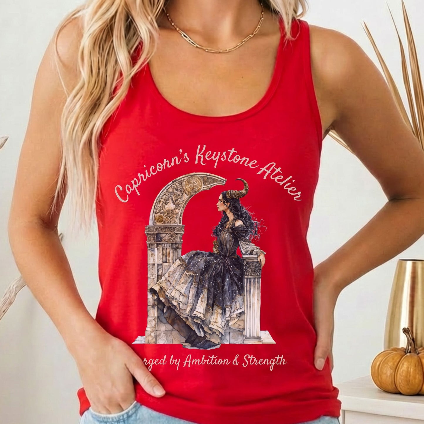 Tank Tops Solid Red / XS Design 151 Tank Top The Mystic Eden