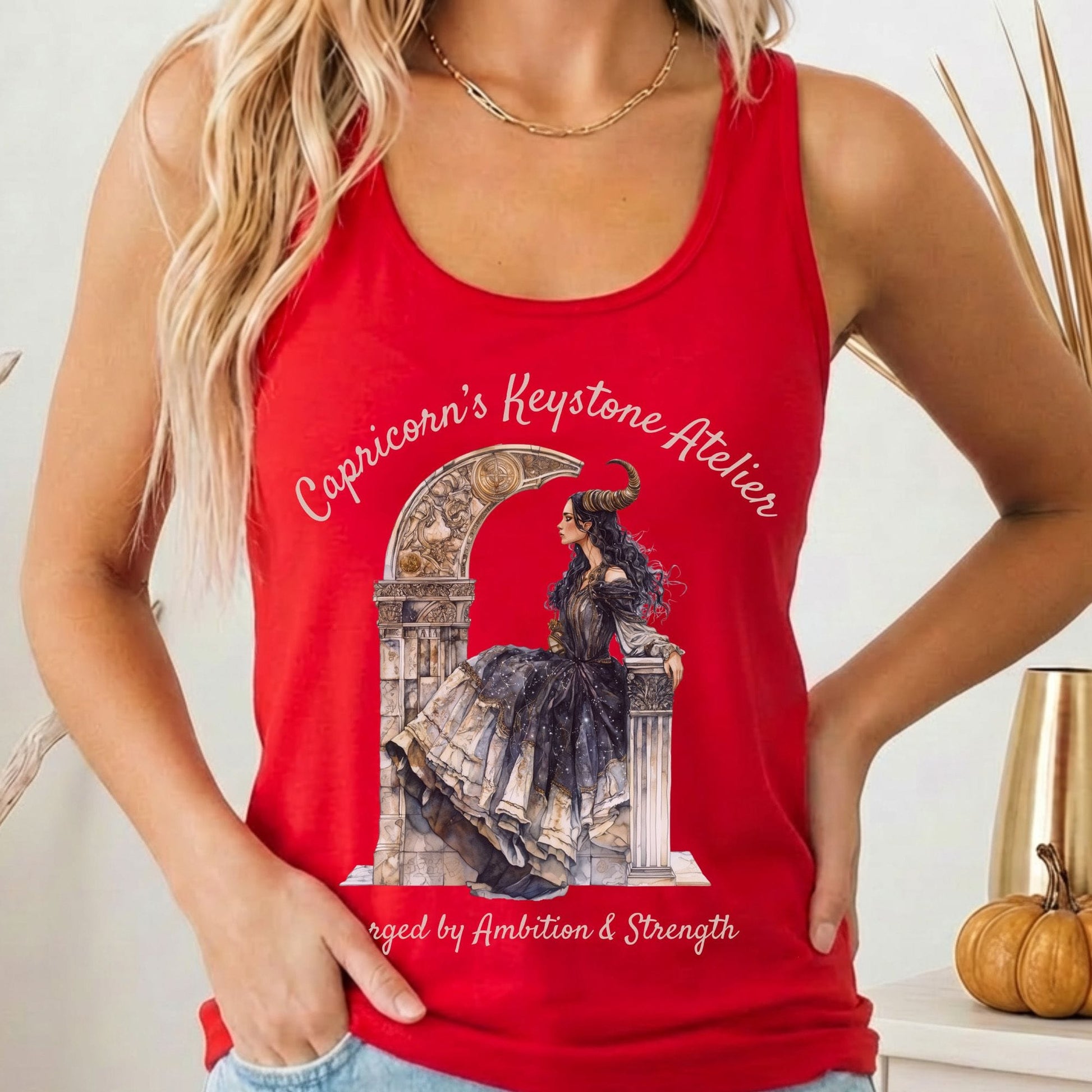 Tank Tops Solid Red / XS Design 151 Tank Top The Mystic Eden