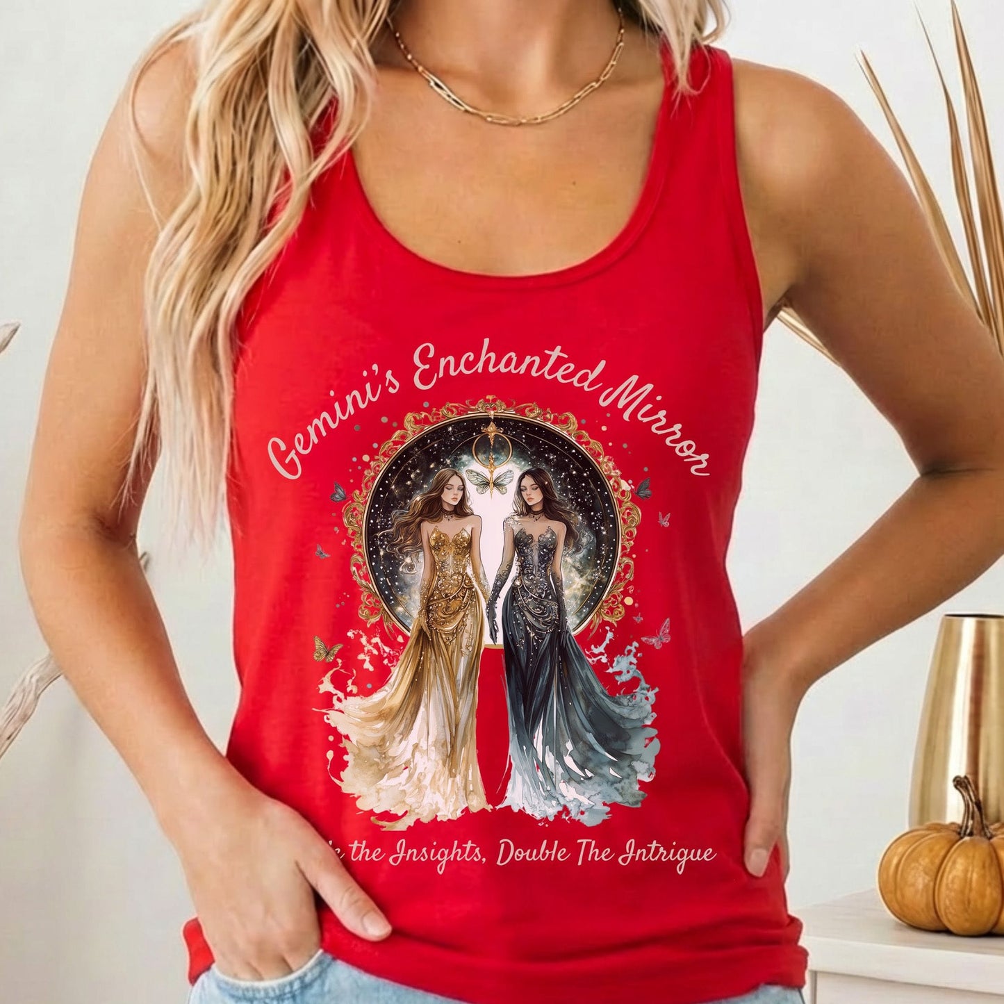 Tank Tops Solid Red / XS Design 153 Tank Top The Mystic Eden