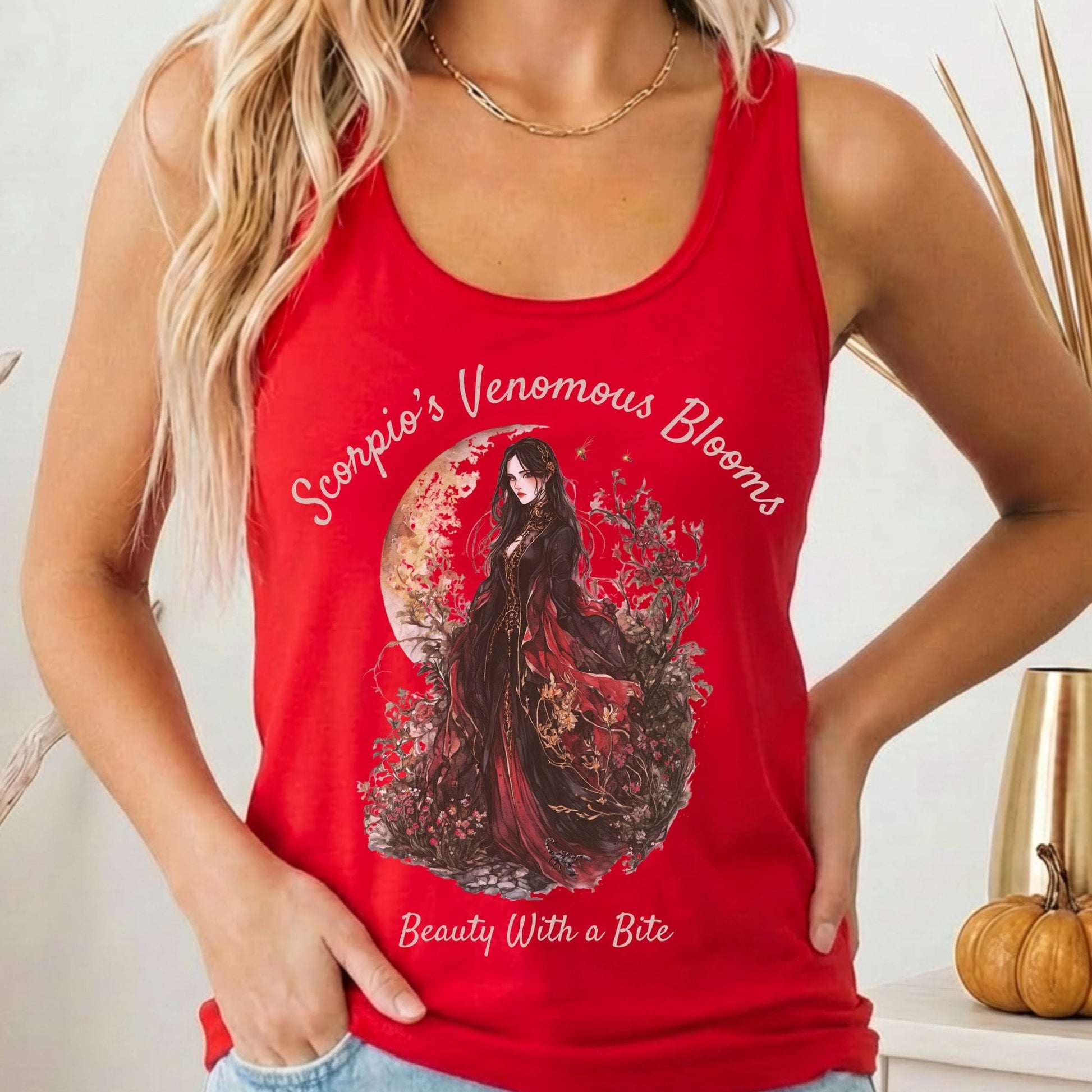 Tank Tops Solid Red / XS Design 157 Tank Top The Mystic Eden