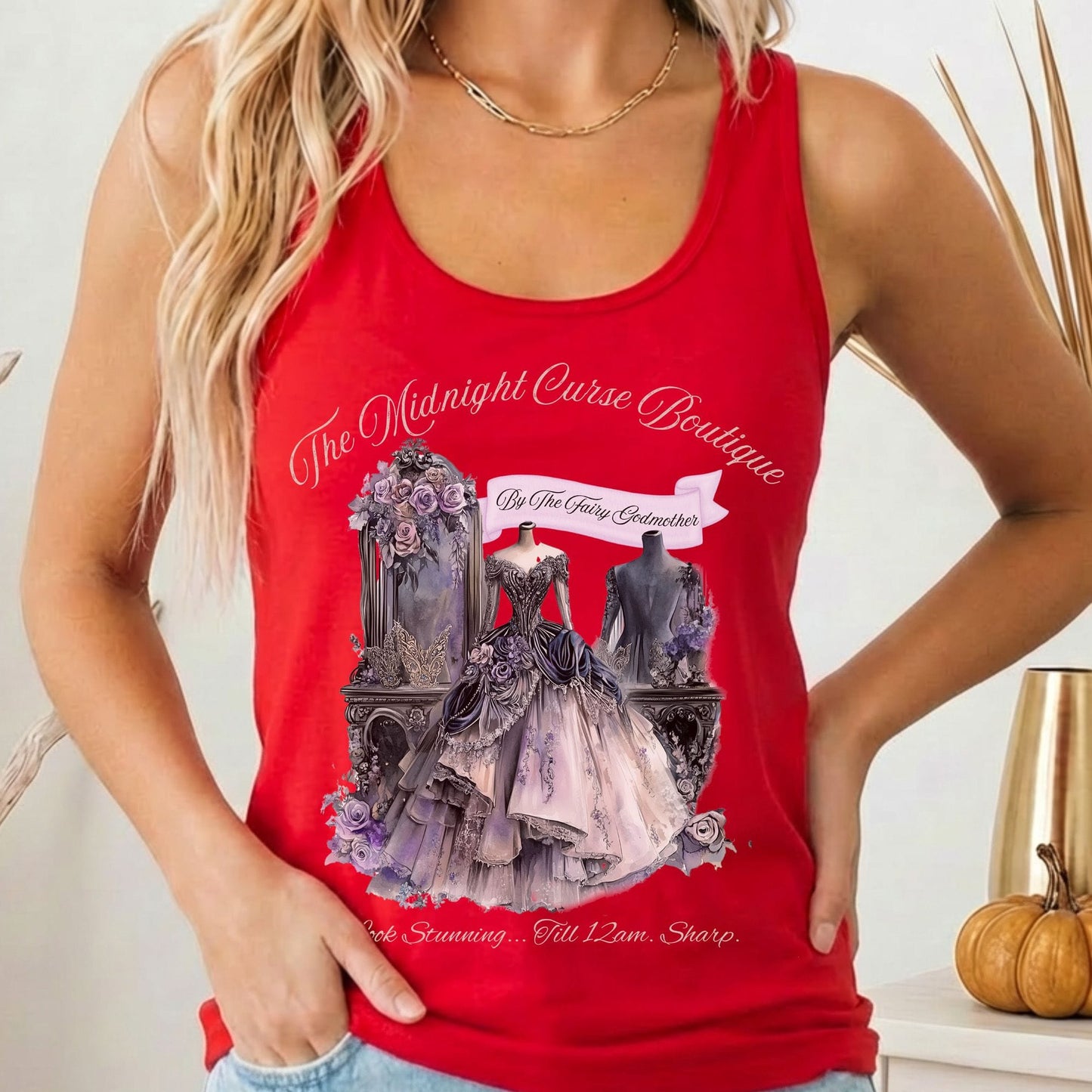Tank Tops Solid Red / XS Design 180 Tank Top The Mystic Eden