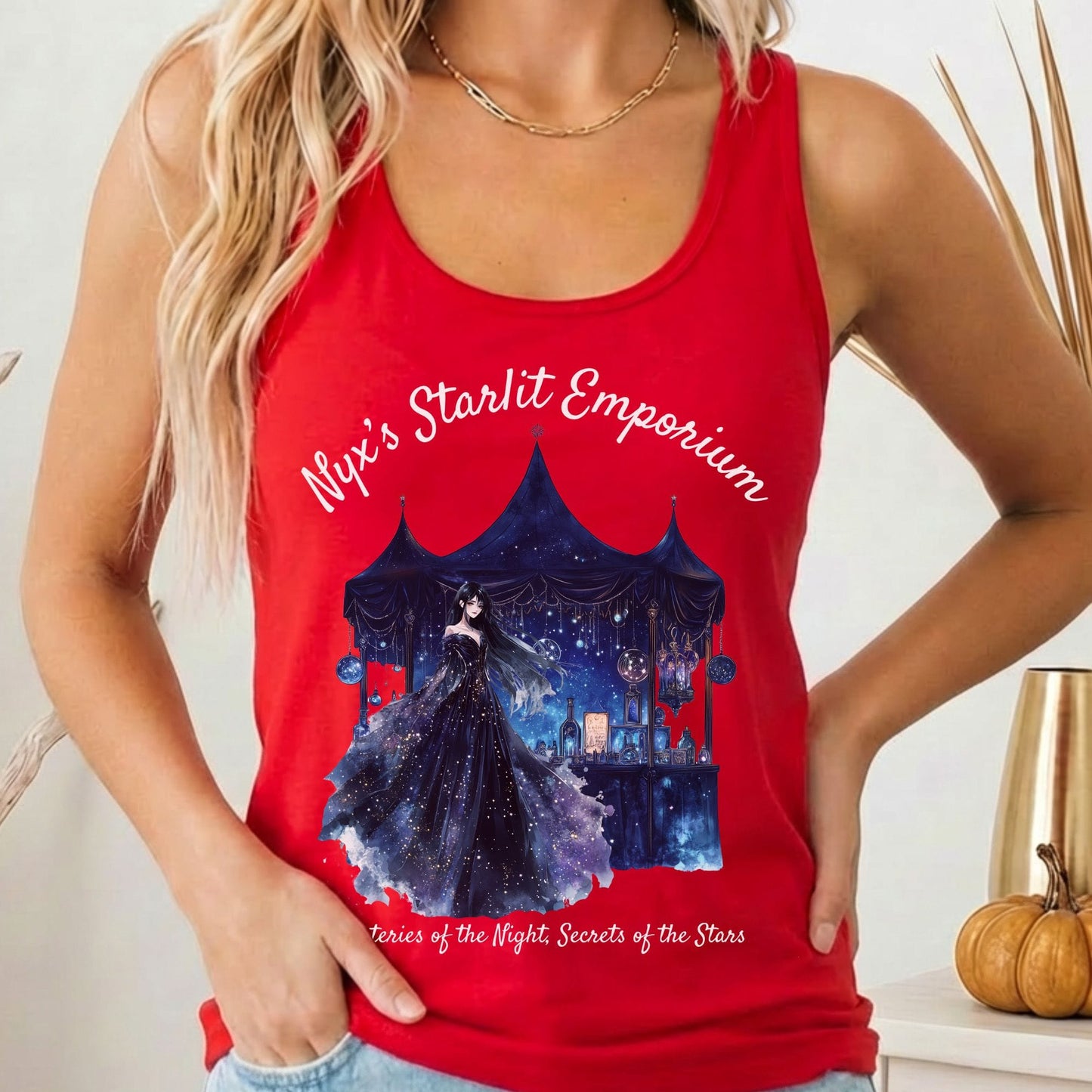 Tank Tops Solid Red / XS Design 181 Tank Top The Mystic Eden