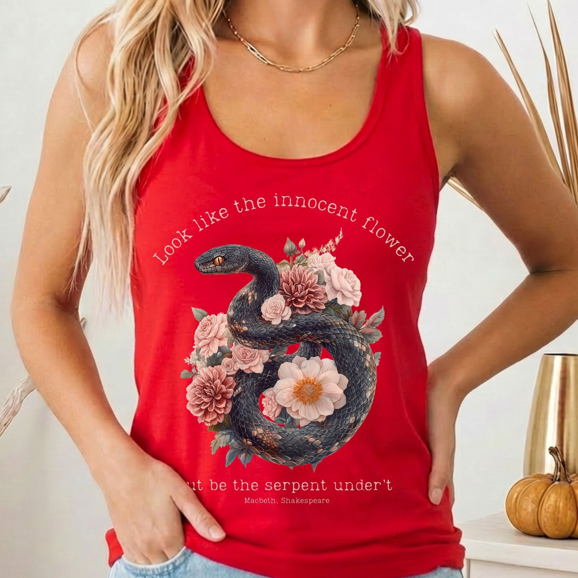 Tank Tops Solid Red / XS Design 186 Tank Top The Mystic Eden