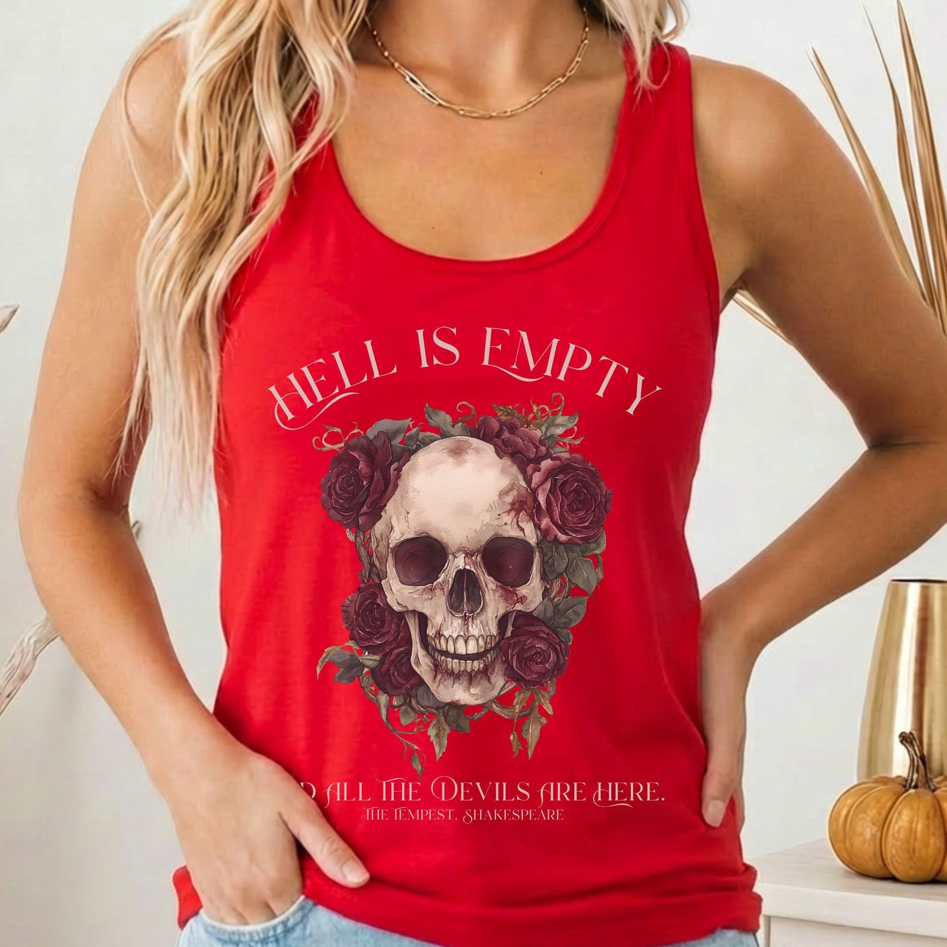 Tank Tops Solid Red / XS Design 187 Tank Top The Mystic Eden
