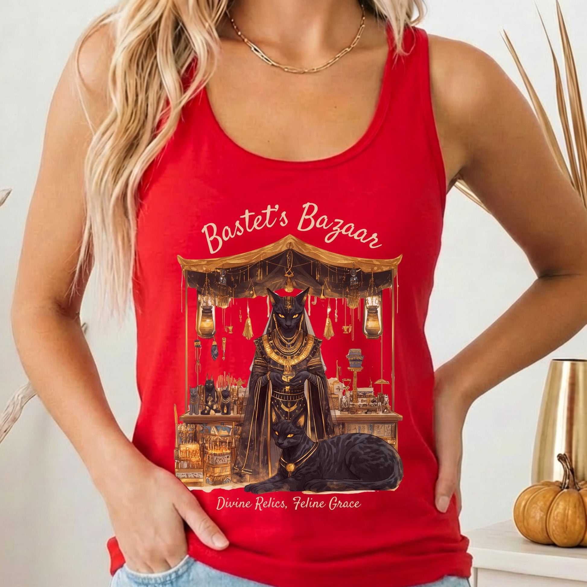 Tank Tops Solid Red / XS Design 189 Tank Top The Mystic Eden