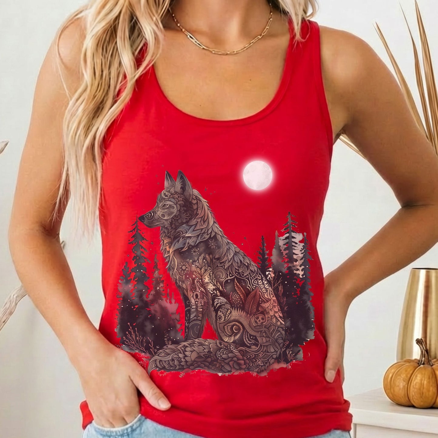 Tank Tops Solid Red / XS Design 210 Tank Top The Mystic Eden