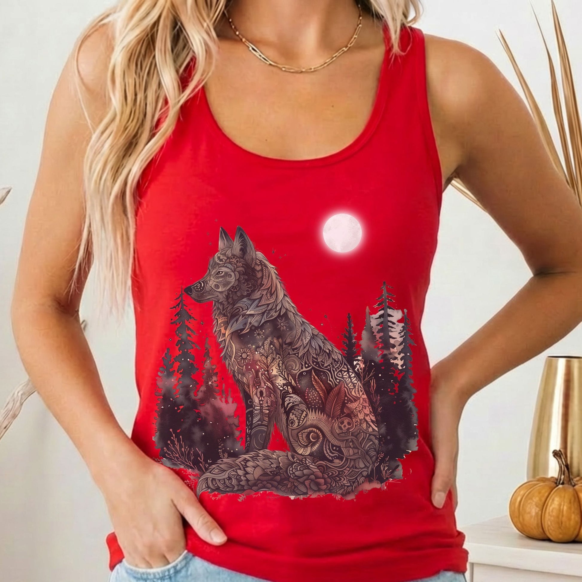 Tank Tops Solid Red / XS Design 210 Tank Top The Mystic Eden