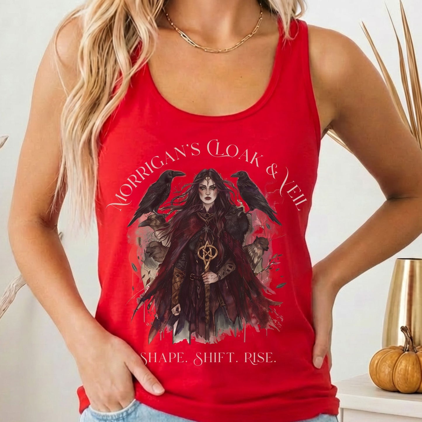 Tank Tops Solid Red / XS Design 212 Tank Top The Mystic Eden