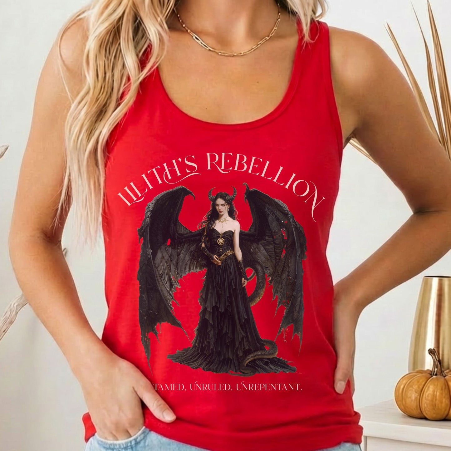 Tank Tops Solid Red / XS Design 213 Tank Top The Mystic Eden