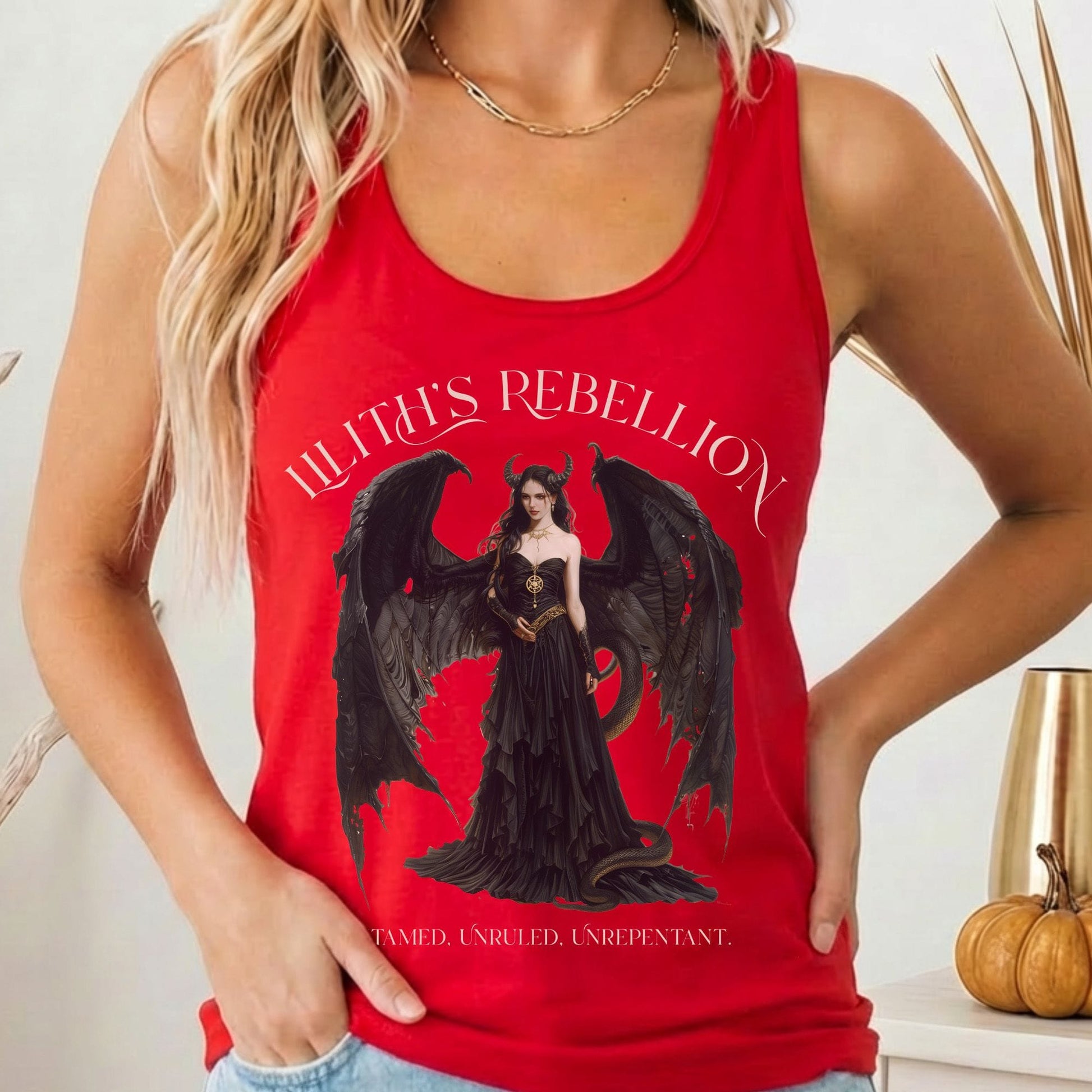 Tank Tops Solid Red / XS Design 213 Tank Top The Mystic Eden