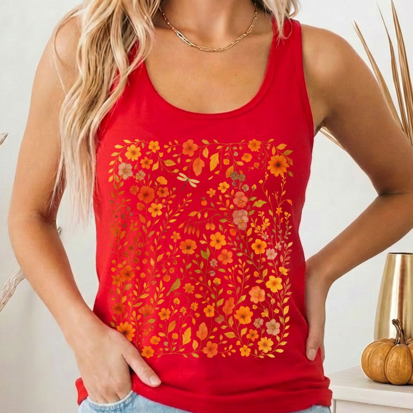 Tank Tops Solid Red / XS Design 225 Tank Top The Mystic Eden