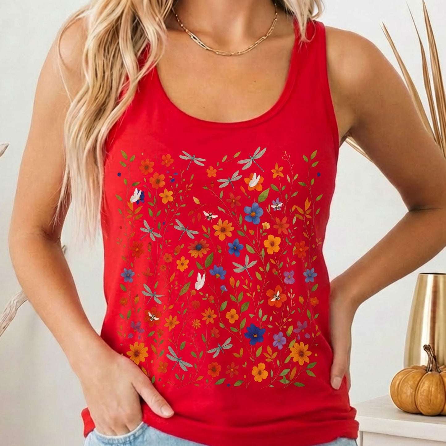 Tank Tops Solid Red / XS Design 226 Tank Top The Mystic Eden
