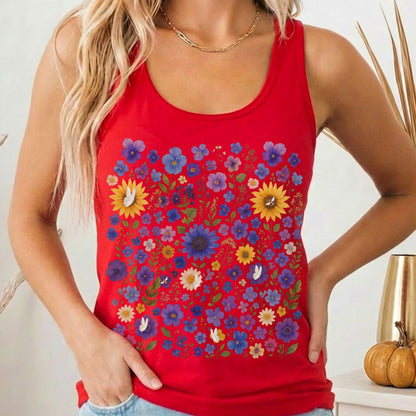 Tank Tops Solid Red / XS Design 227 Tank Top The Mystic Eden