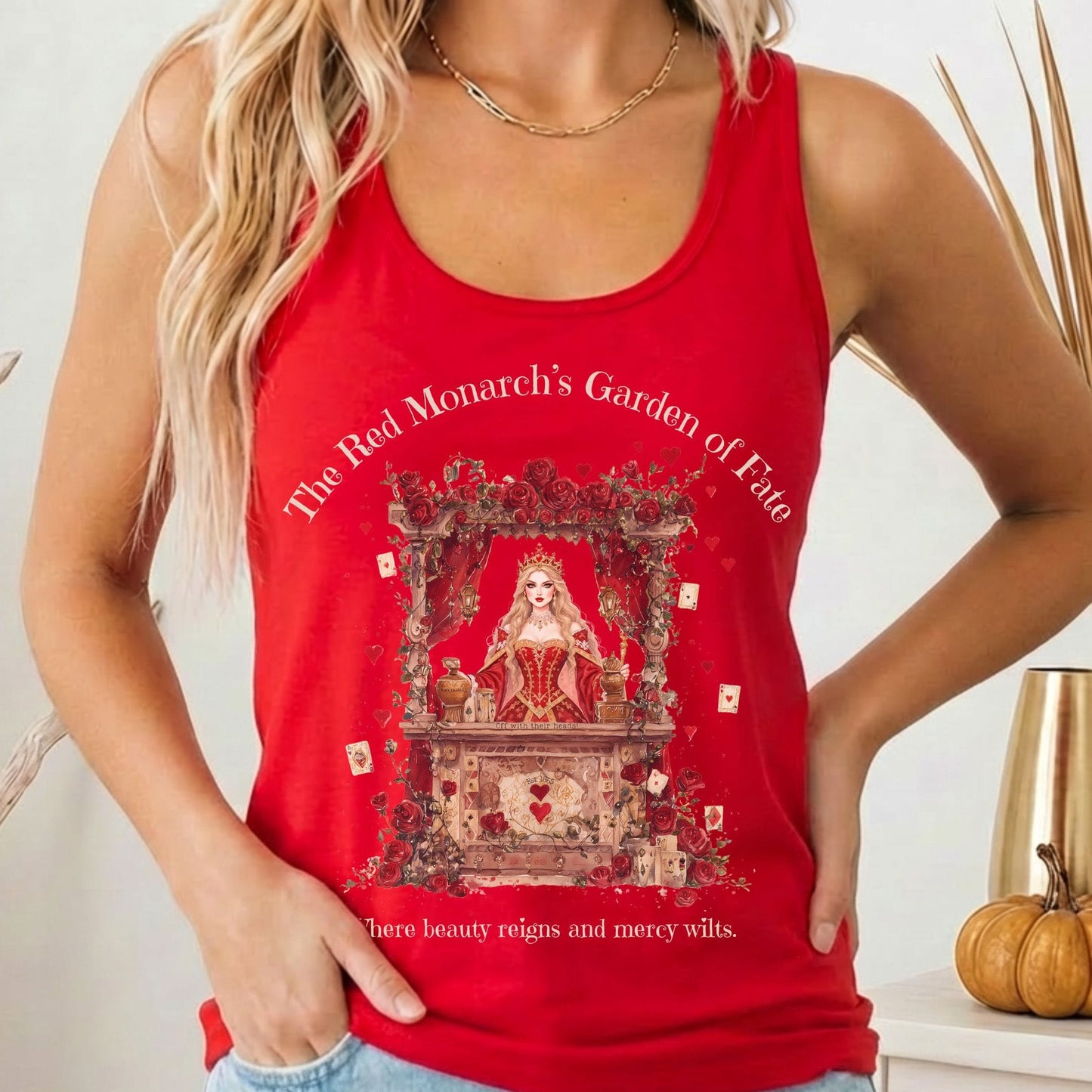 Tank Tops Solid Red / XS Design 258 Tank Top The Mystic Eden