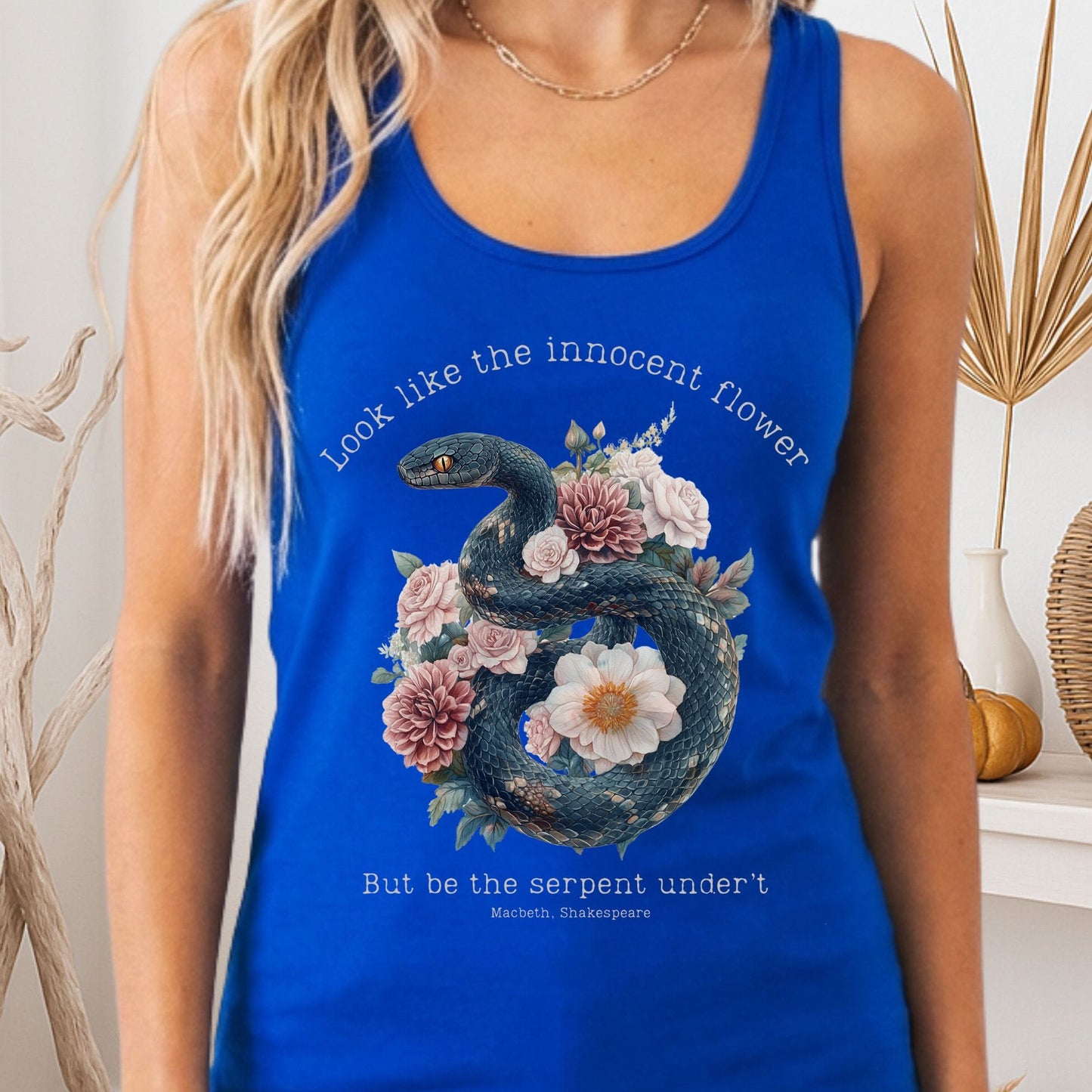 Tank Tops Solid Royal / XS Design 186 Tank Top The Mystic Eden