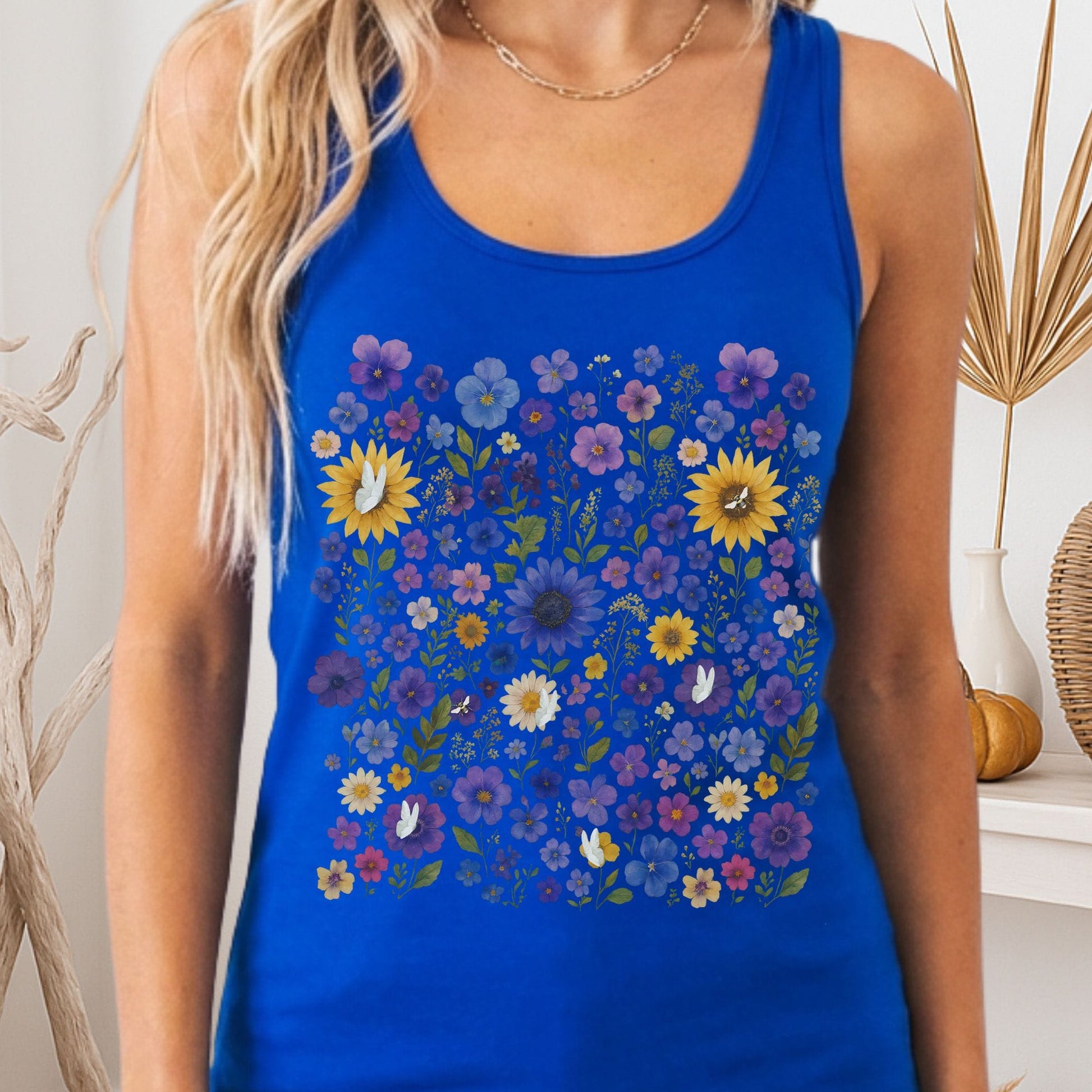 Tank Tops Solid Royal / XS Design 227 Tank Top The Mystic Eden