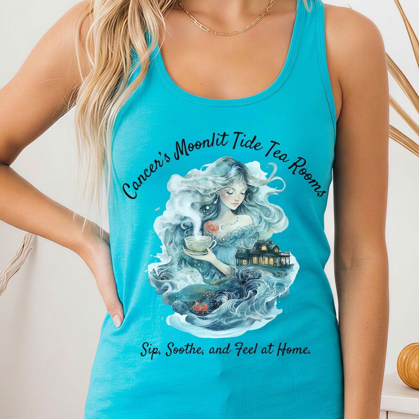 Tank Tops Solid Tahiti Blue / XS Design 149 Tank Top The Mystic Eden