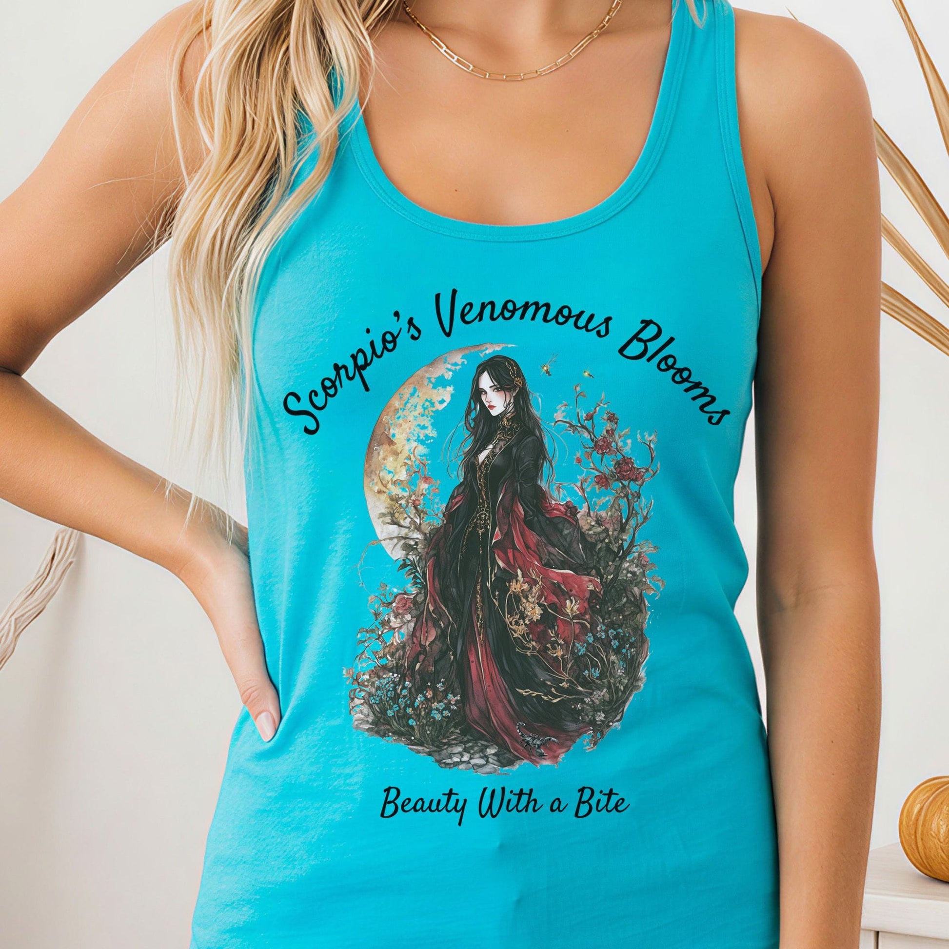Tank Tops Solid Tahiti Blue / XS Design 157 Tank Top The Mystic Eden