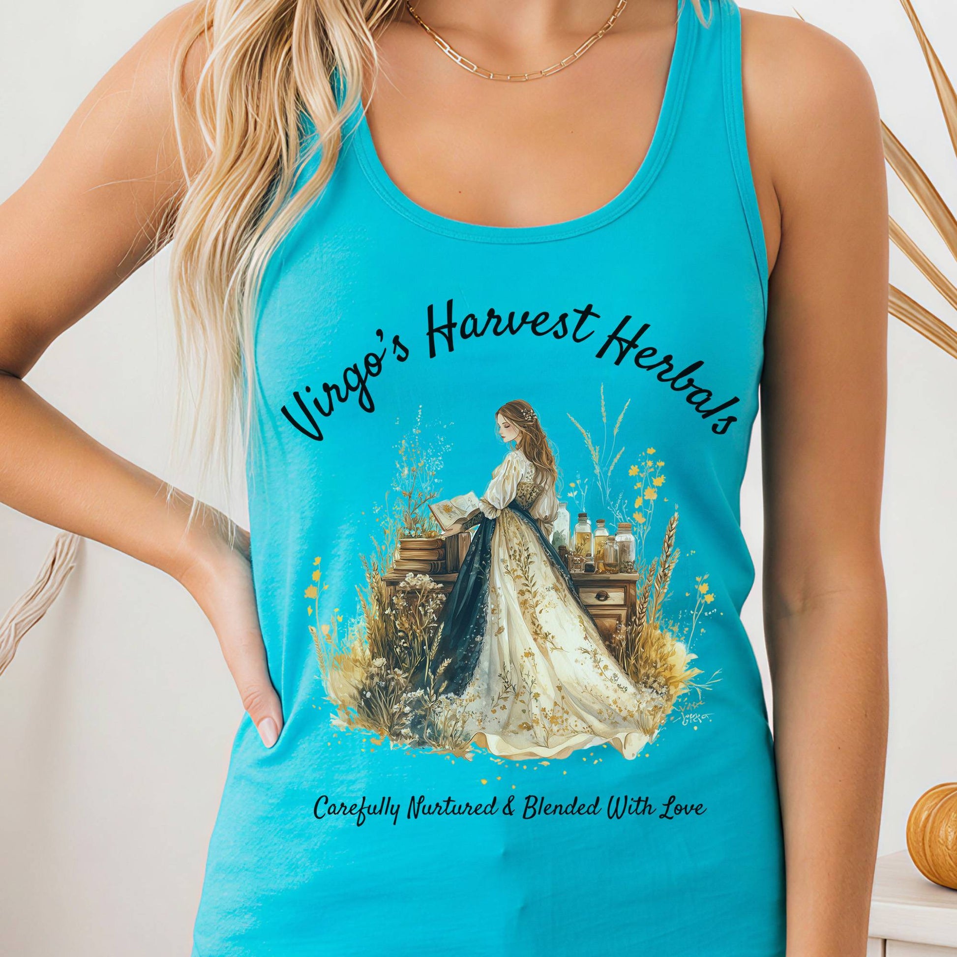 Tank Tops Solid Tahiti Blue / XS Design 159 Tank Top The Mystic Eden