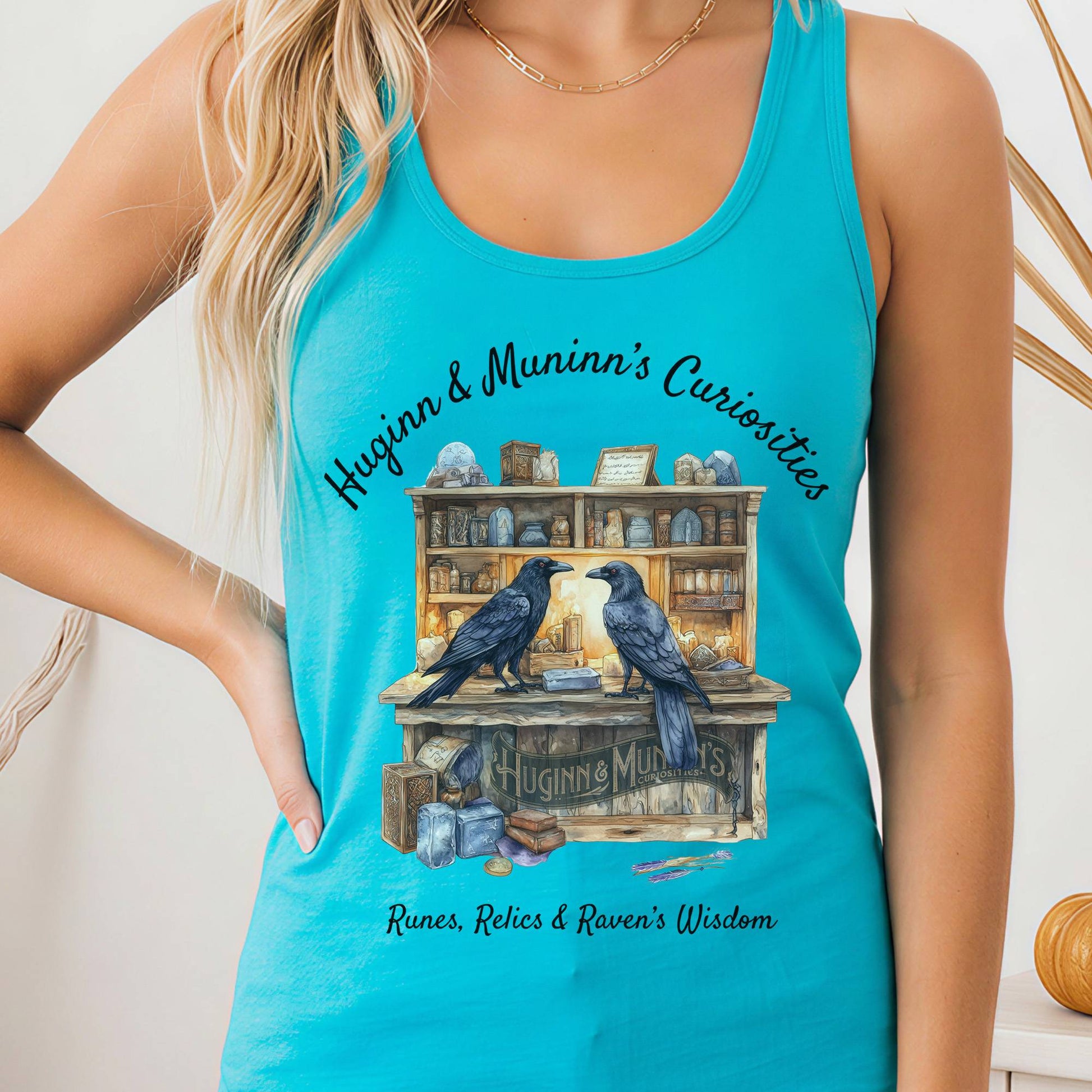 Tank Tops Solid Tahiti Blue / XS Design 163 Tank Top The Mystic Eden