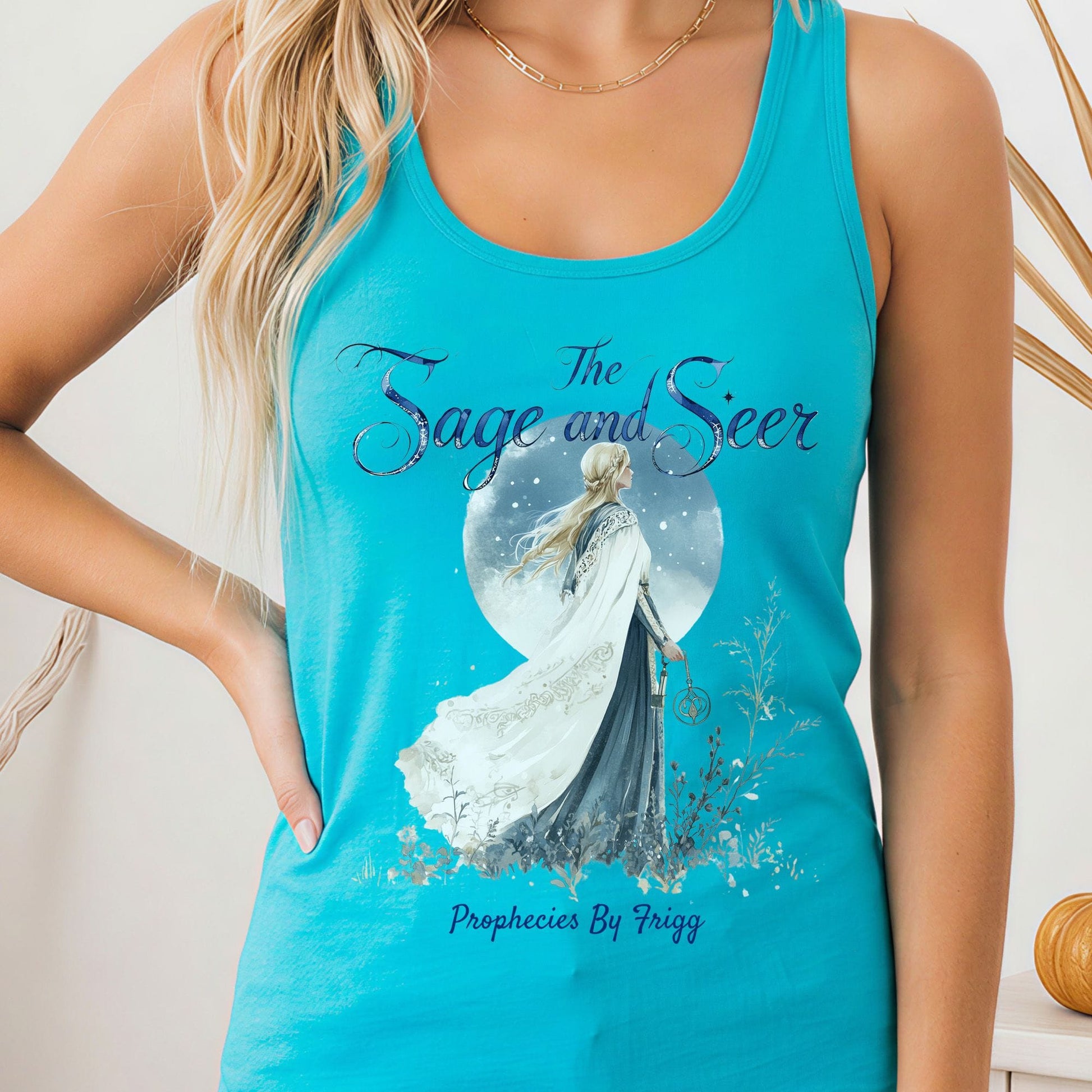 Tank Tops Solid Tahiti Blue / XS Design 164 Tank Top The Mystic Eden