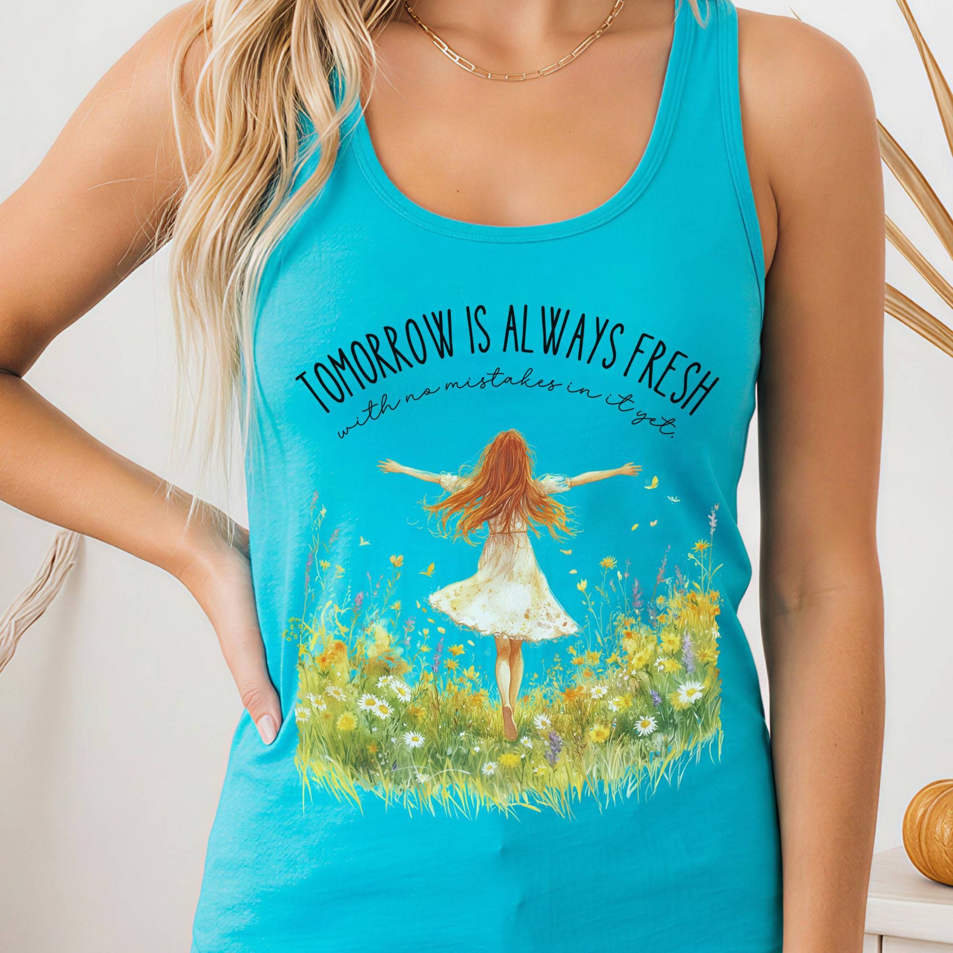 Tank Tops Solid Tahiti Blue / XS Design 172 Tank Top The Mystic Eden