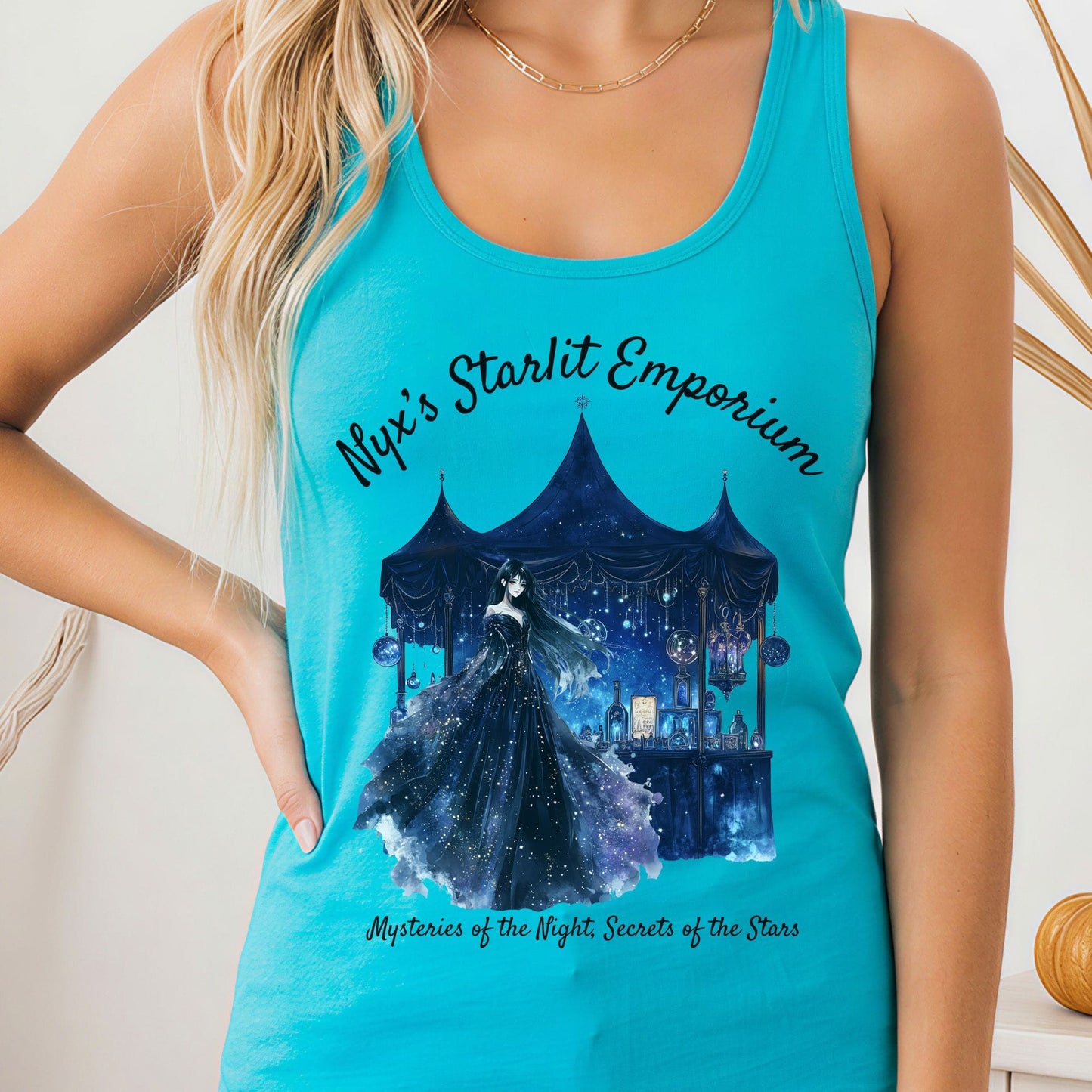 Tank Tops Solid Tahiti Blue / XS Design 181 Tank Top The Mystic Eden
